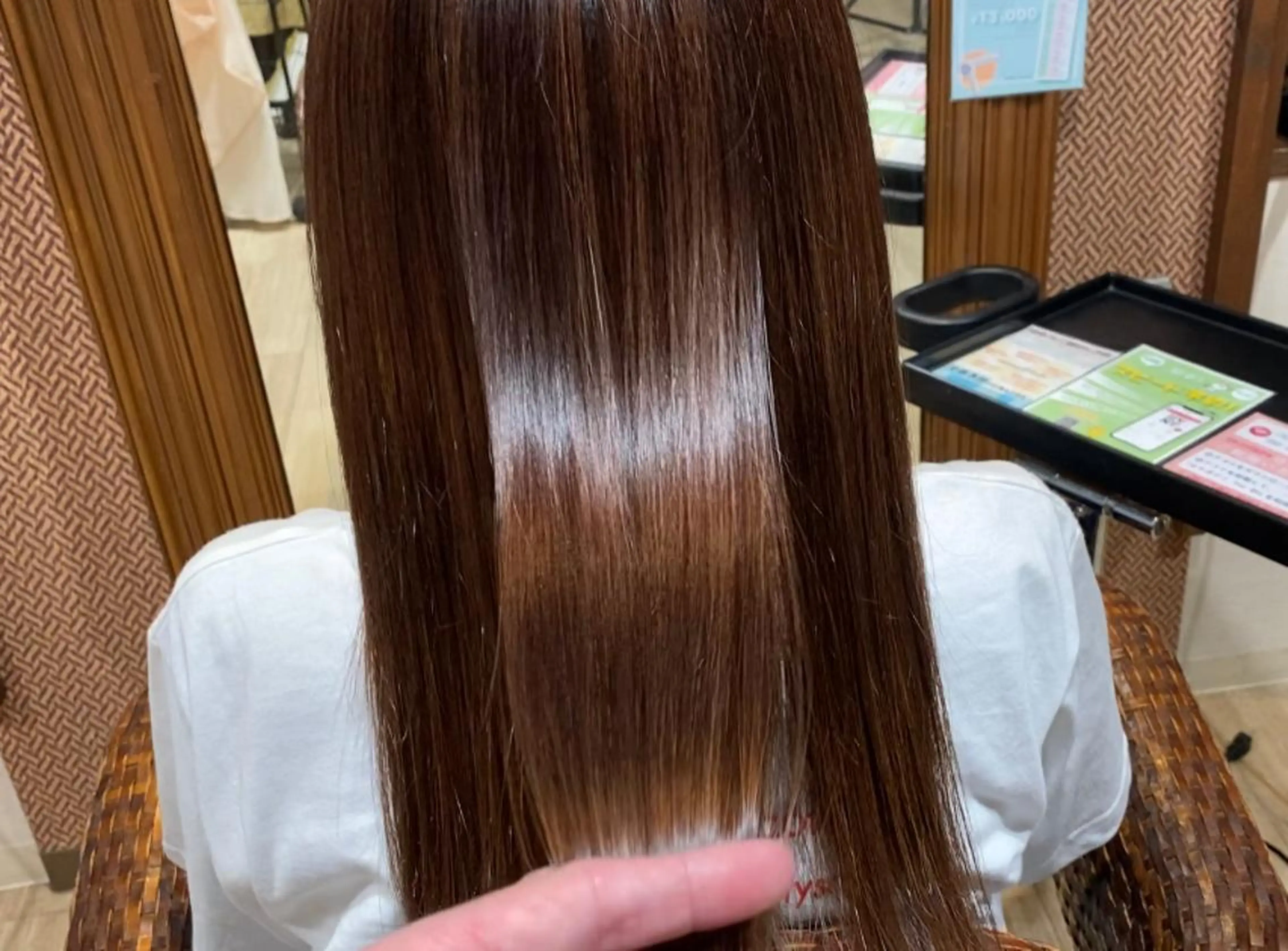 セミロング パーマ 髪質改善 ストレートパーマ KIZU 髪質改善 オカルト怪談のヘアスタイル