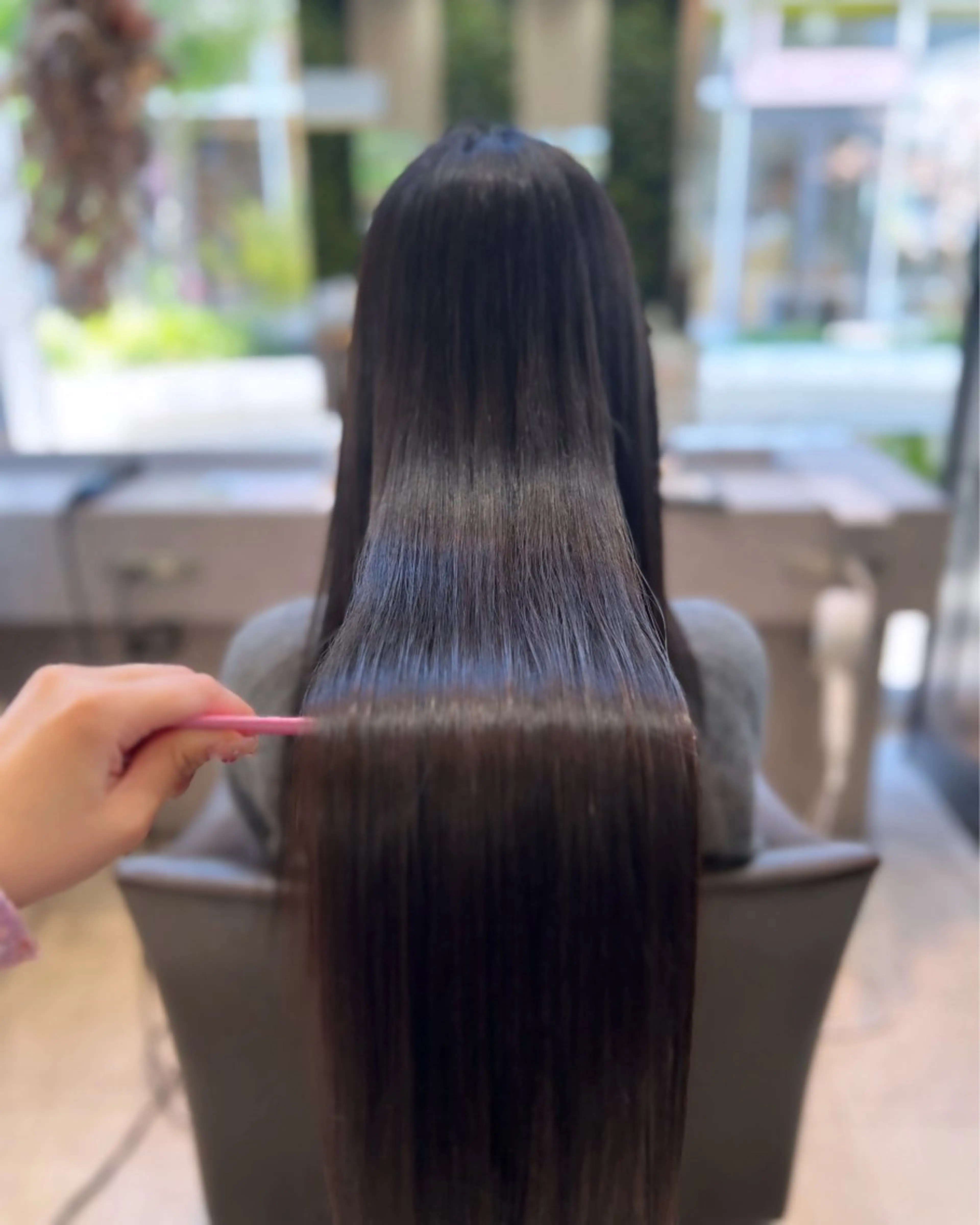 ロング パーマ 酸性ストレート ストレートパーマ カット 縮毛矯正 🫧Ai/ ロロネー森ノ宮💖のヘアスタイル