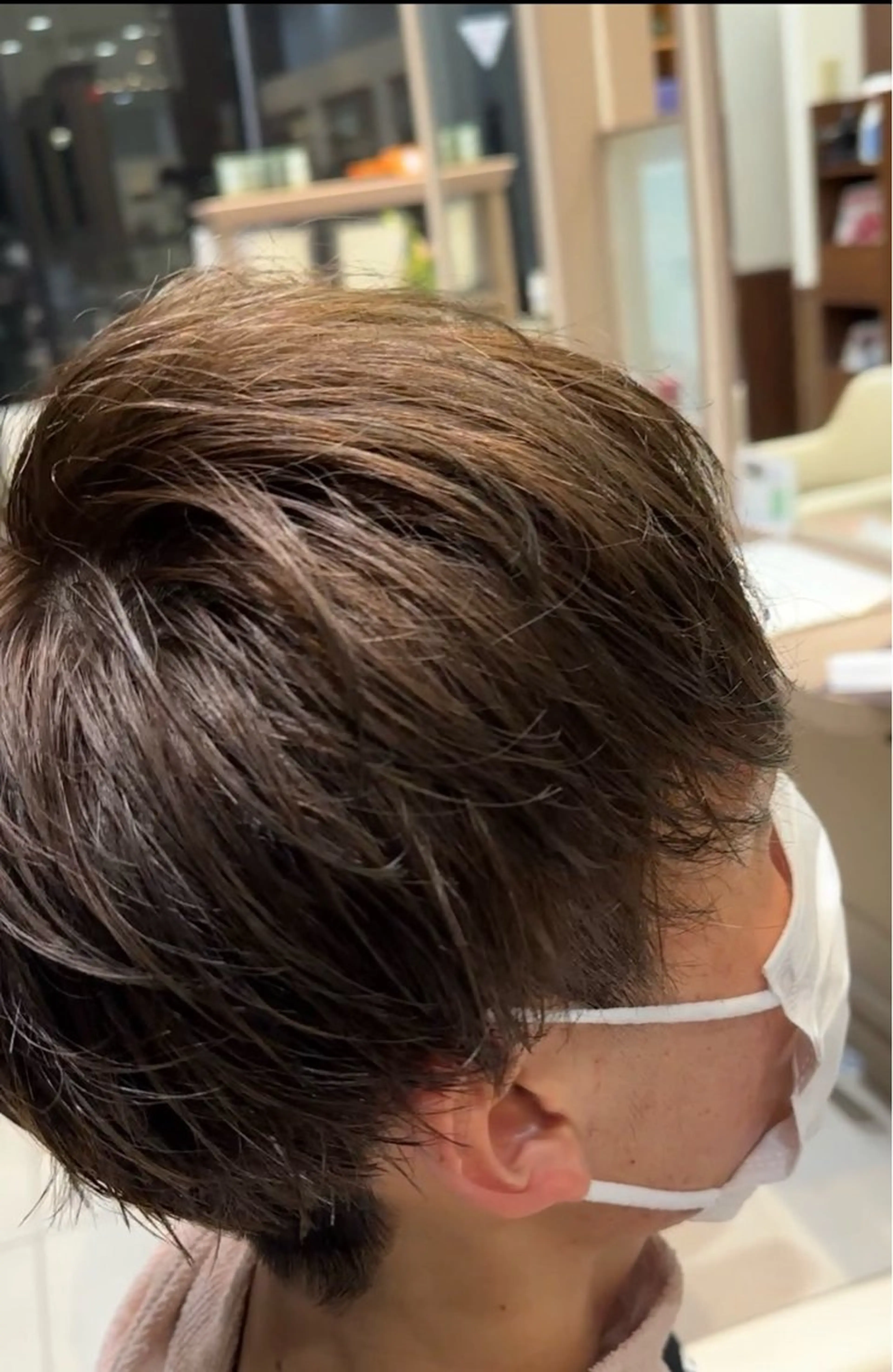 カラー メンズ ブラウンカラー レブリィZENKO多摩平の森店所属・石原 壮達のヘアスタイル