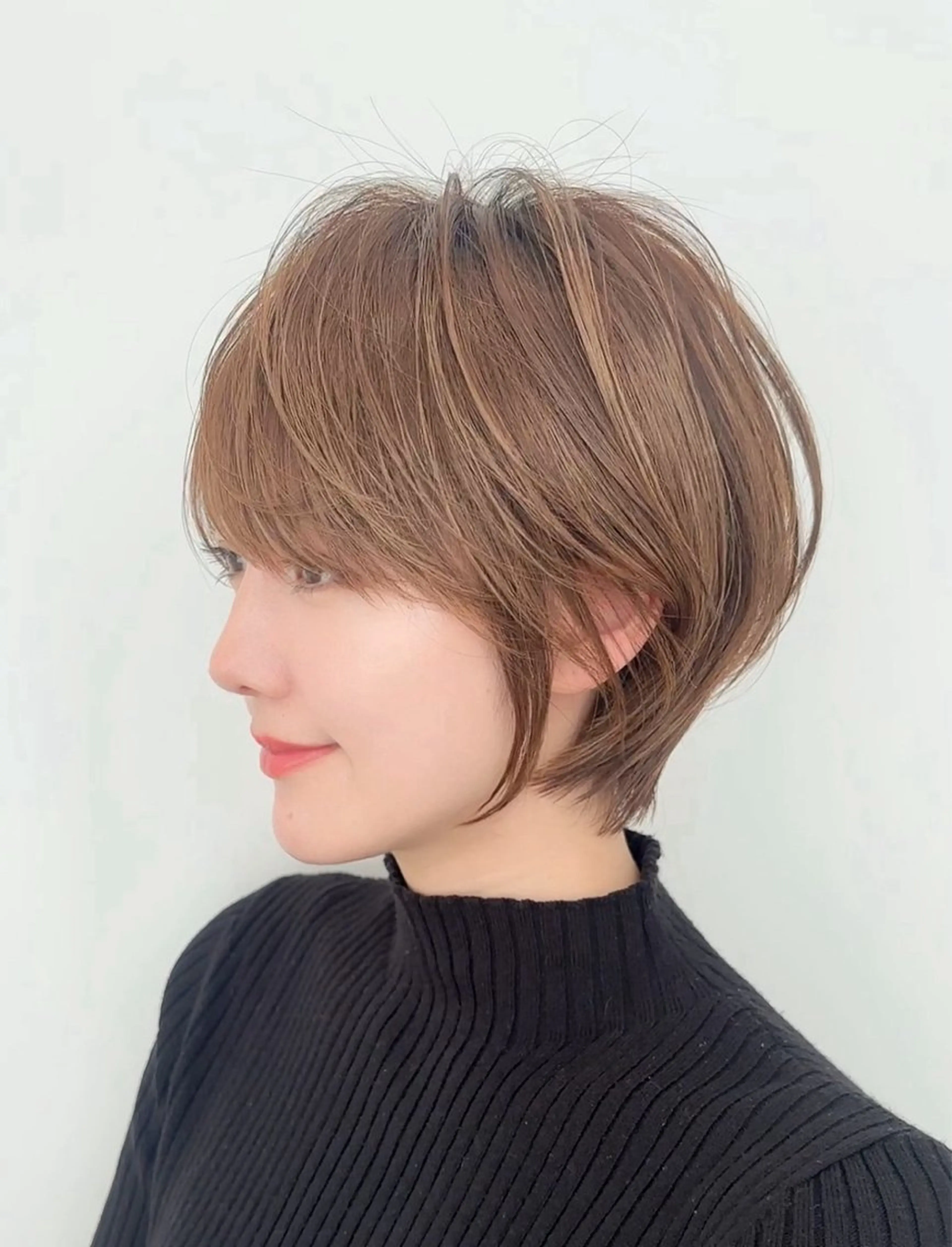 ショート ヘアカラー トリートメント 縮毛矯正 /横山陸人のヘアスタイル