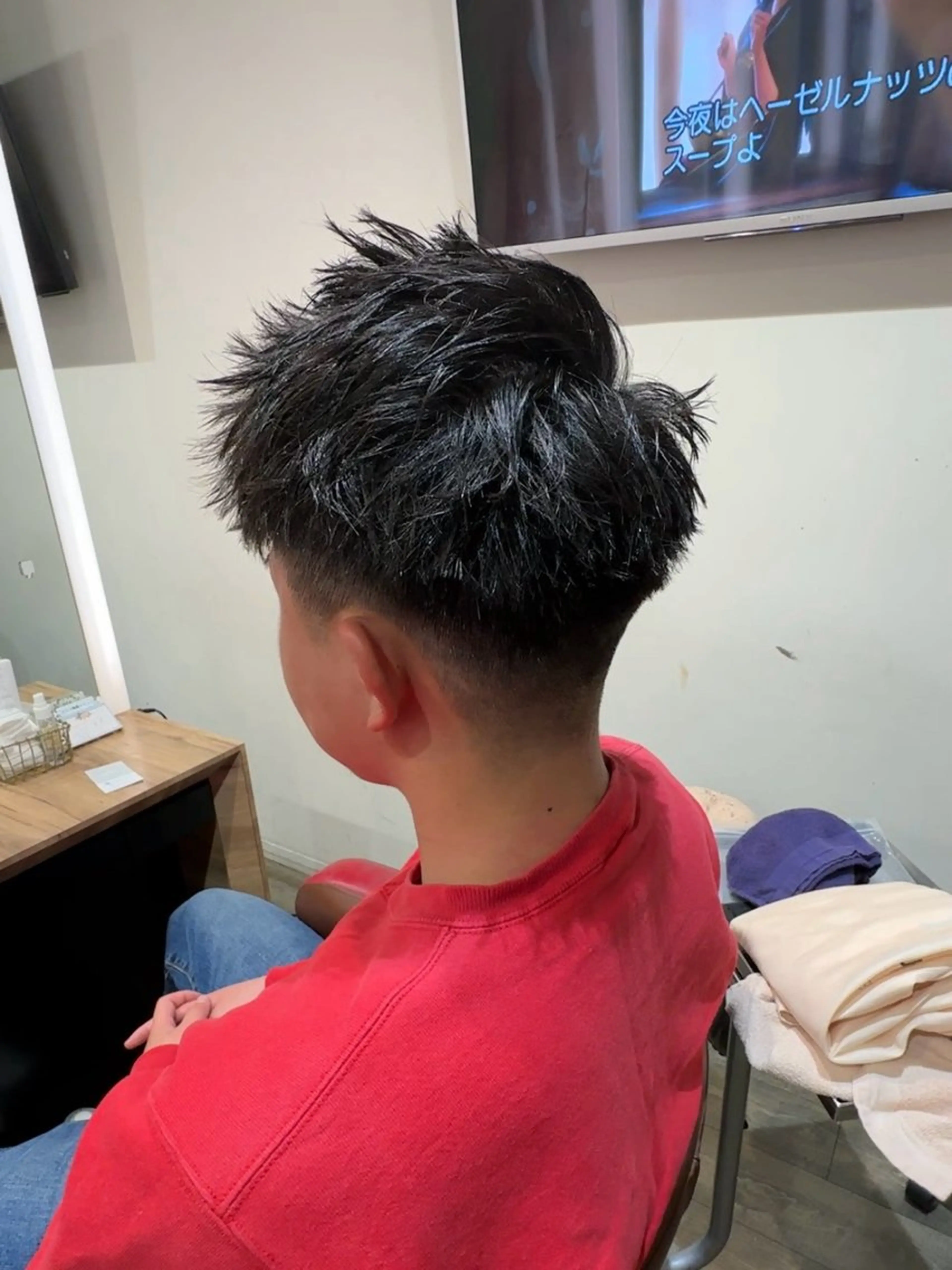 メンズ カット 岡田 遥希のヘアスタイル