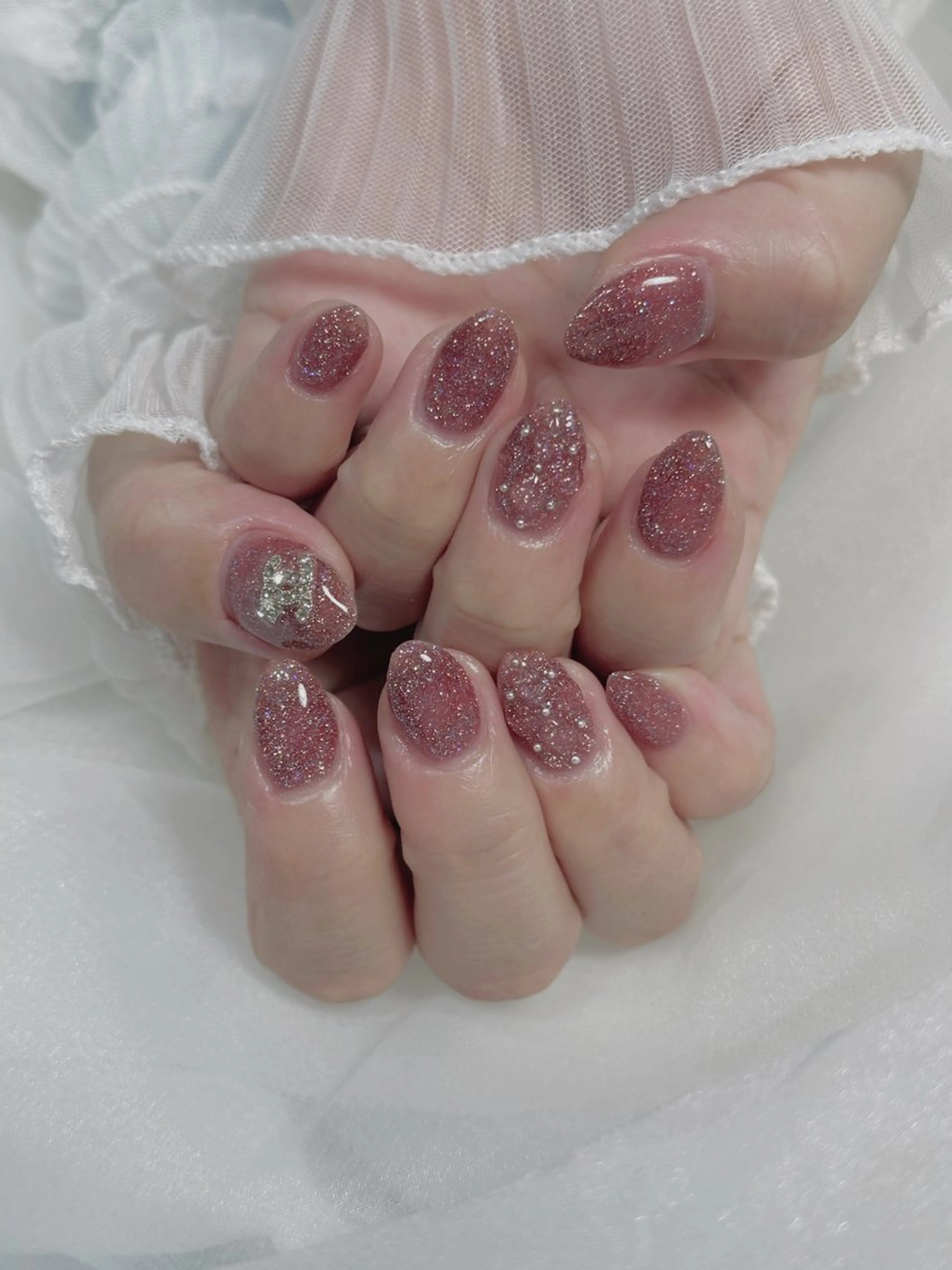 ネイル ハンドネイル 🩵ニヨ ネイル ☁️のネイルデザイン
