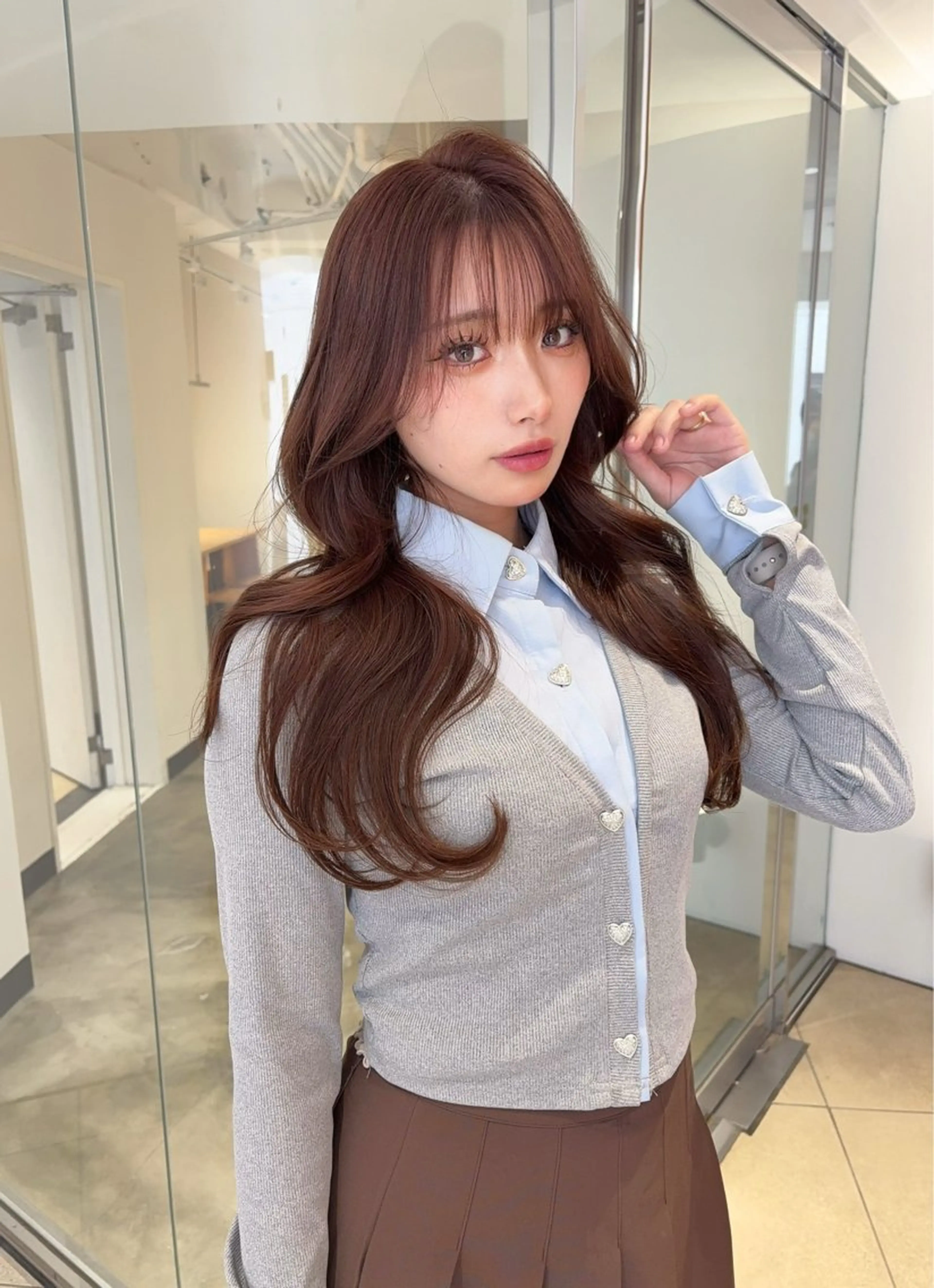 ✨💕【📷ロングの方でSNS掲載&動画撮影可能な女性📷】くびれ韓国ヘアカット+艶カラー💕✨の写真