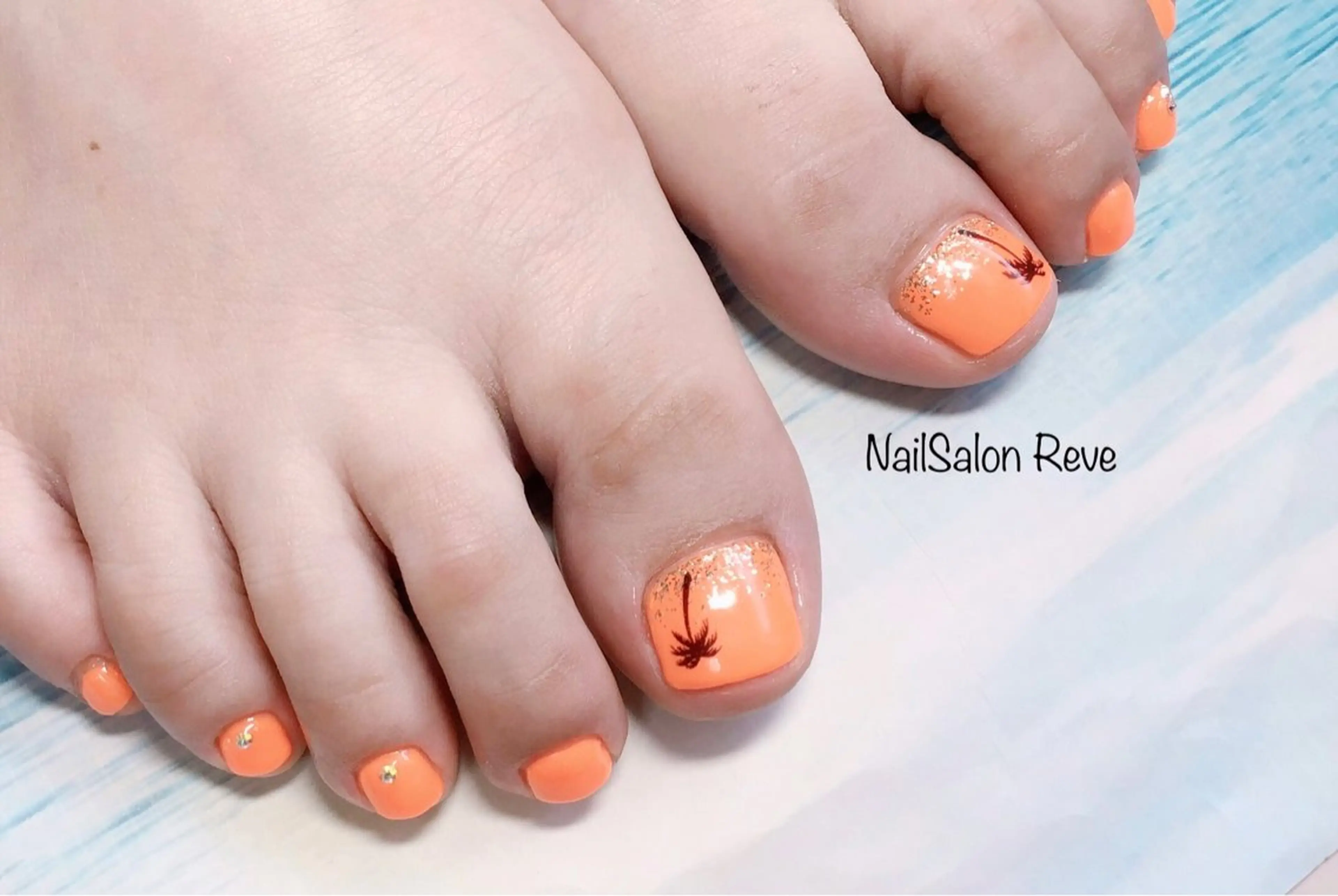 ネイル フットネイル 夏ネイル フットネイル NailSalon   Reve（ネイルサロン レーヴ）所属・NailSalon Reveのネイルデザイン