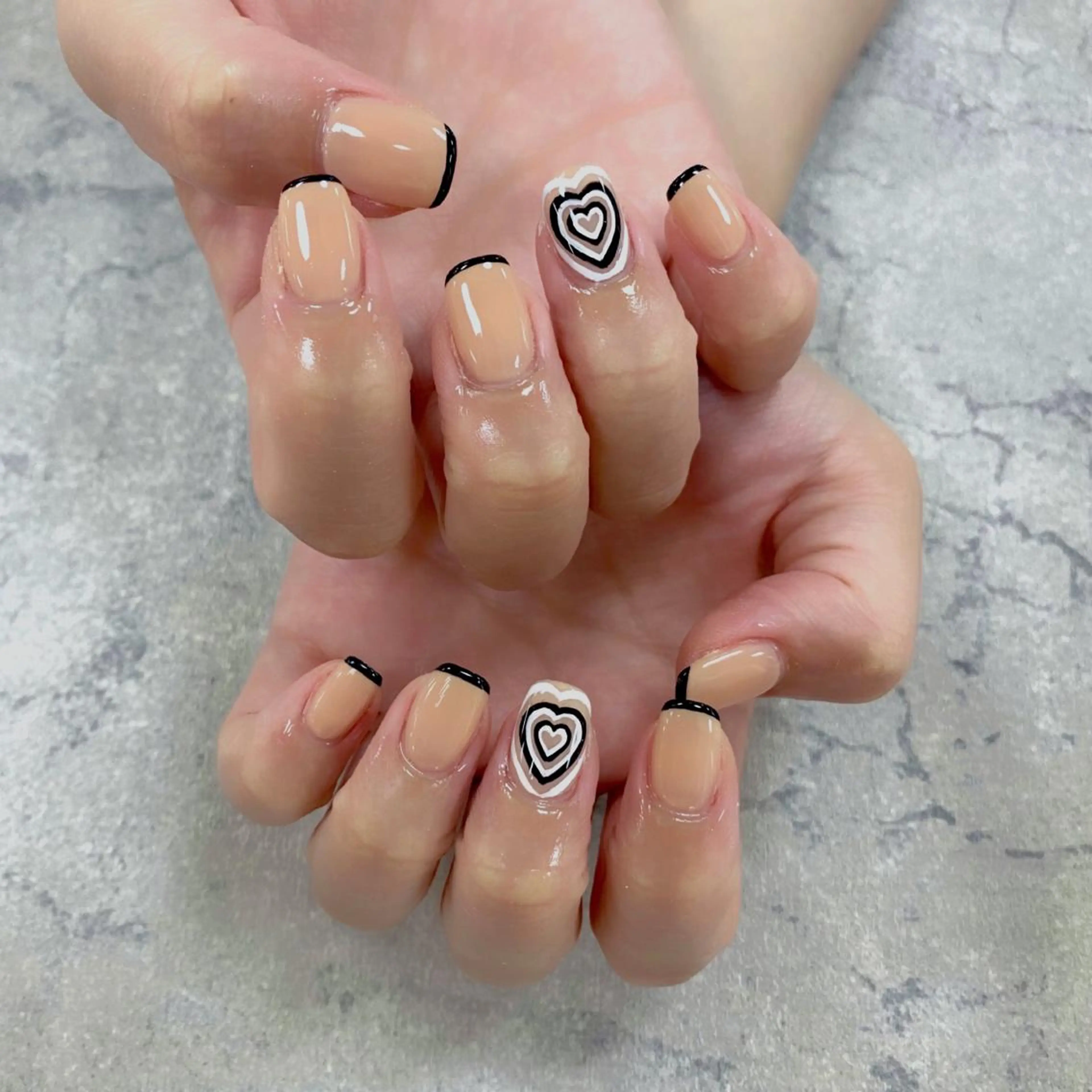 ネイル フットネイル フレンチネイル ジェルネイル ガラスフレンチ グラデーション ハンドネイル NUMAZAWA KASUMIのネイルデザイン