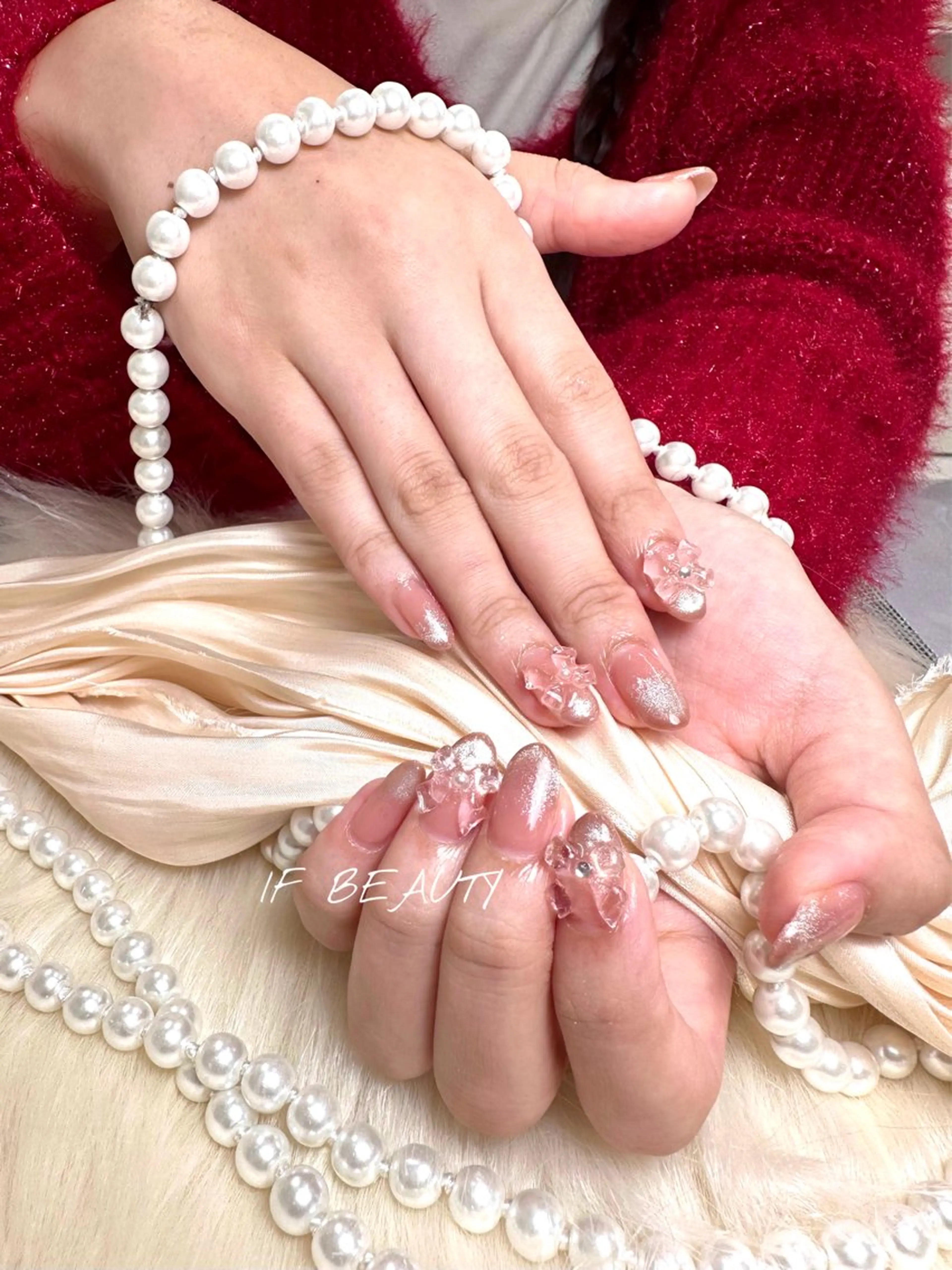 ネイル ジェルネイル ニュアンスネイル ワンカラーネイル パラジェル ショートネイル if Hair＆Nail Salon所属・IKA /海外ネイル /個性派/ワンホンのネイルデザイン