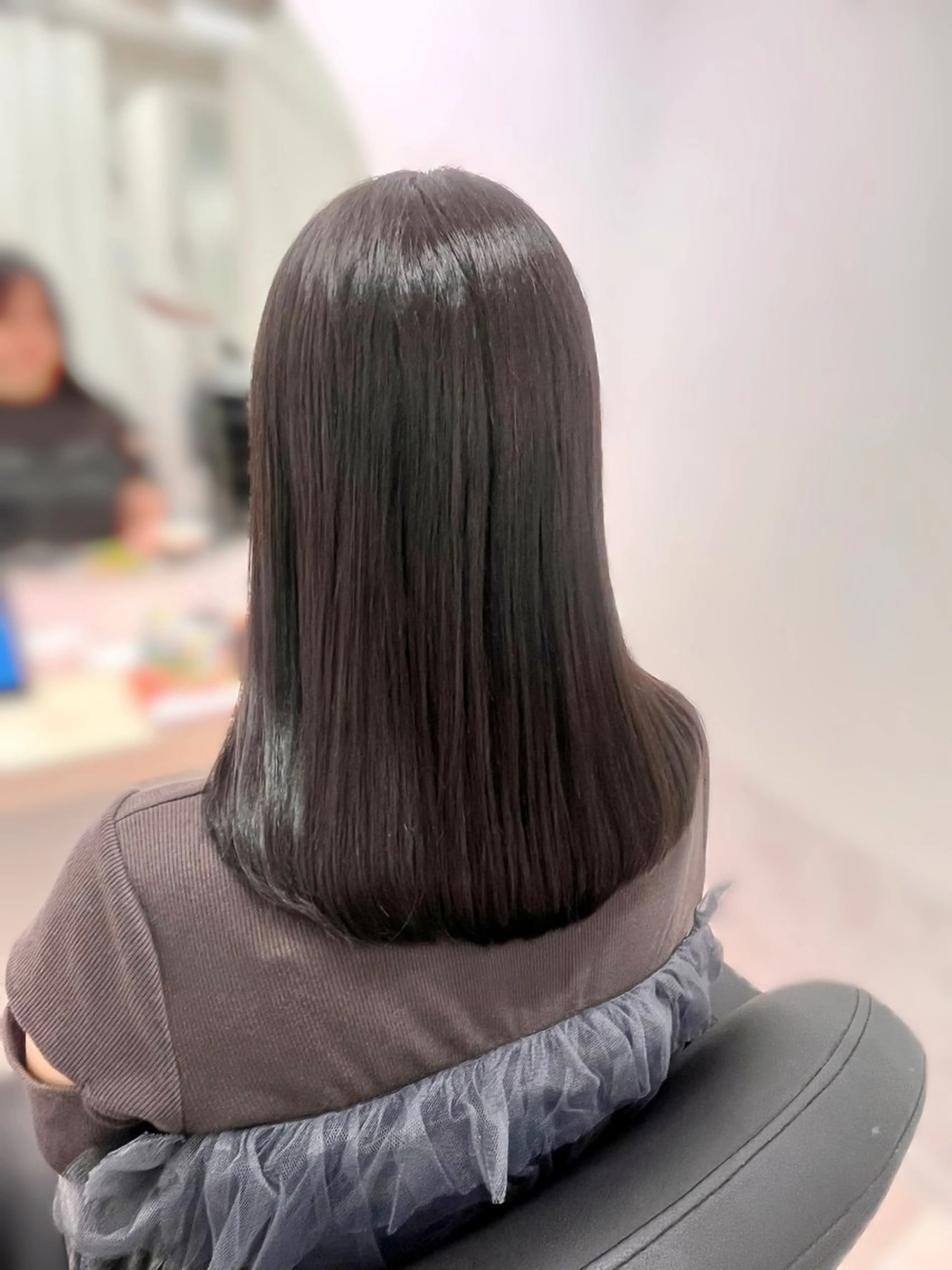 セミロング 髪質改善 カット ヘアカラー トリートメント ナナ/梅田/髪質改善 カラー/ストレートのヘアスタイル