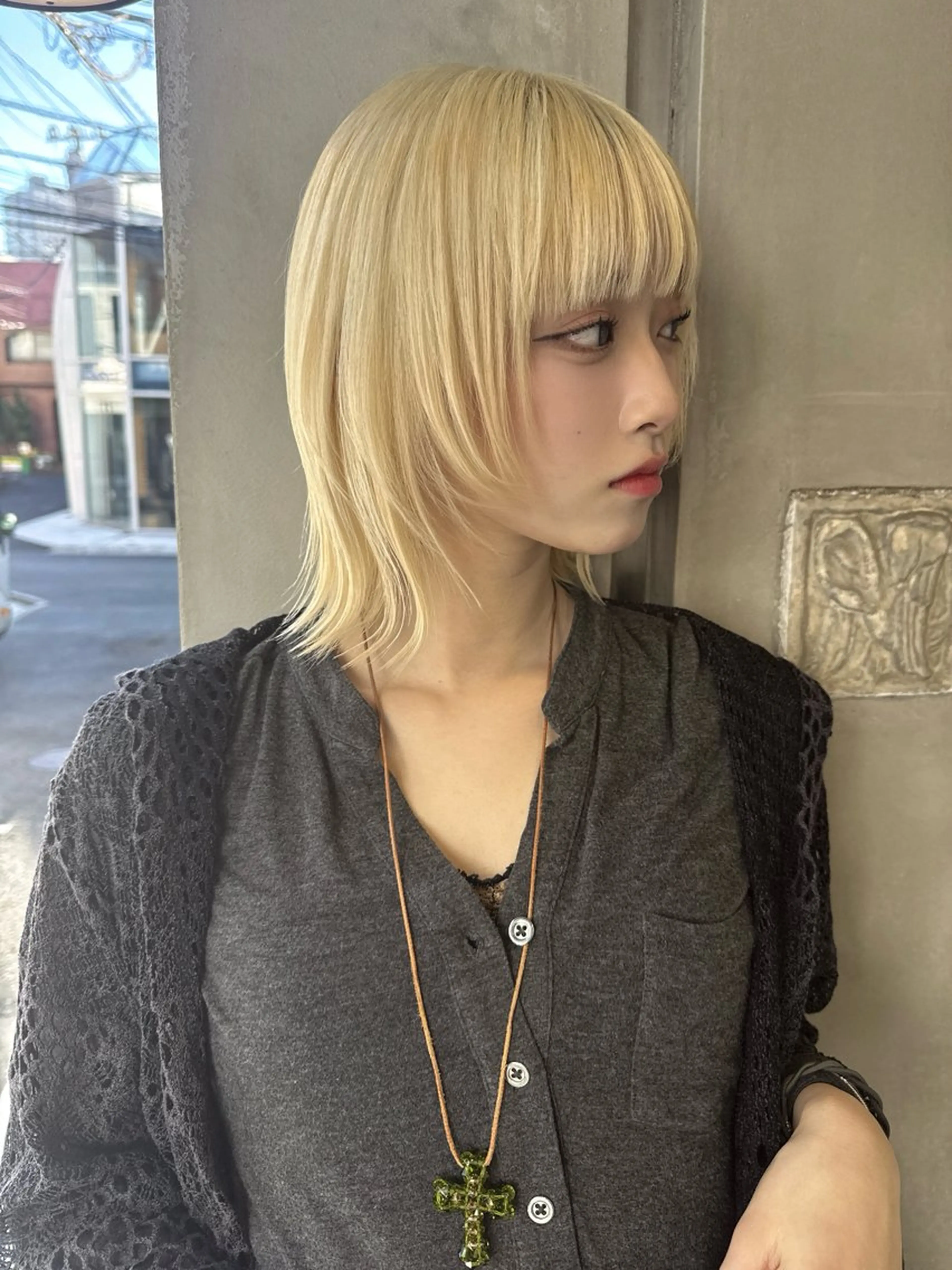 ショート カラー ブリーチ ブロンド 透明感カラー ハイトーンカラー 外国人風カラー カット ヘアカラー 原宿/美髪カラー 🫧TAISEIのヘアスタイル