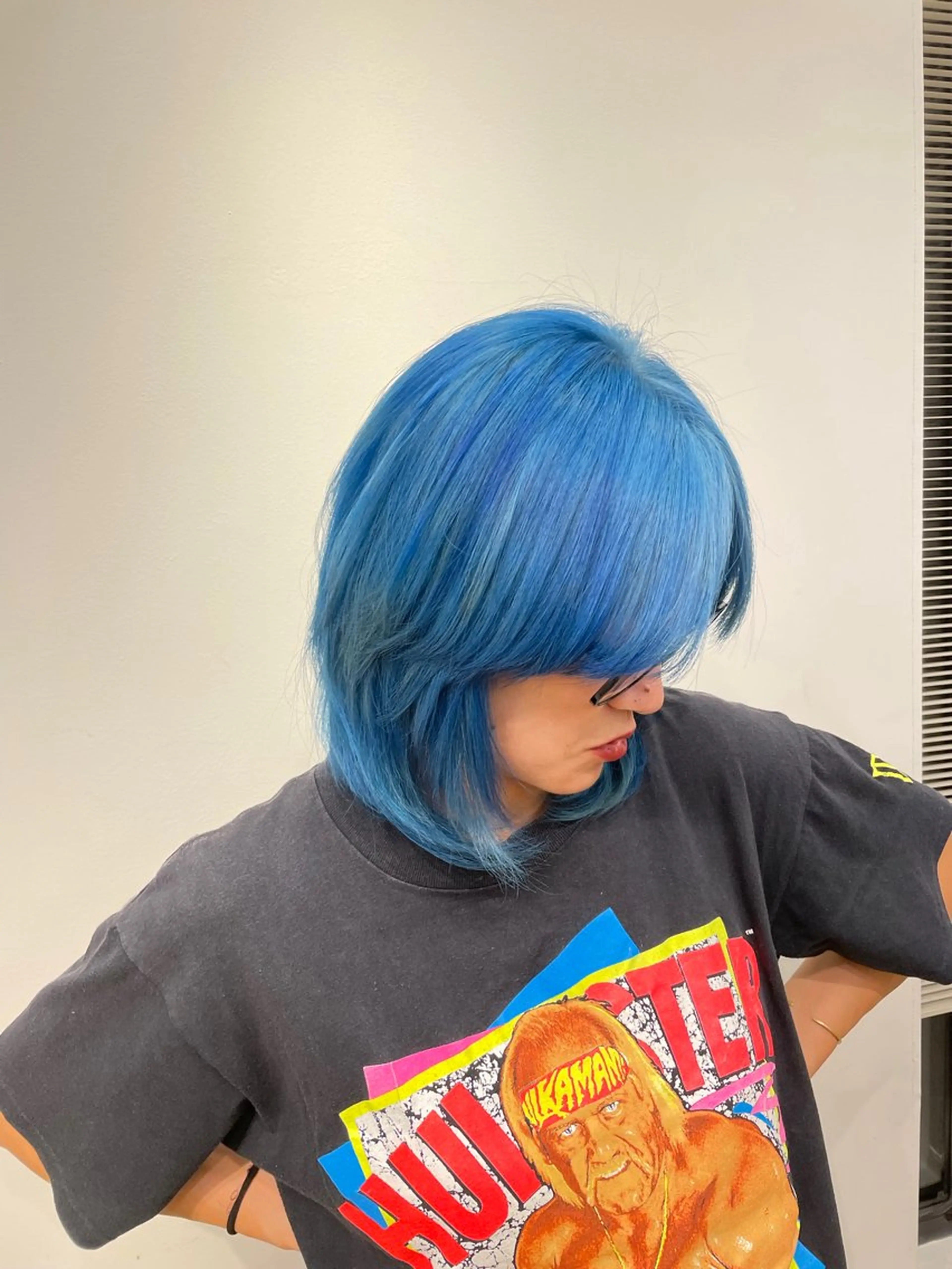 ショート カラー アクアカラー ブルーカラー ヘアカラー トリートメント ブリーチ👩‍🦳/ ‪✂︎MANAMIのヘアスタイル
