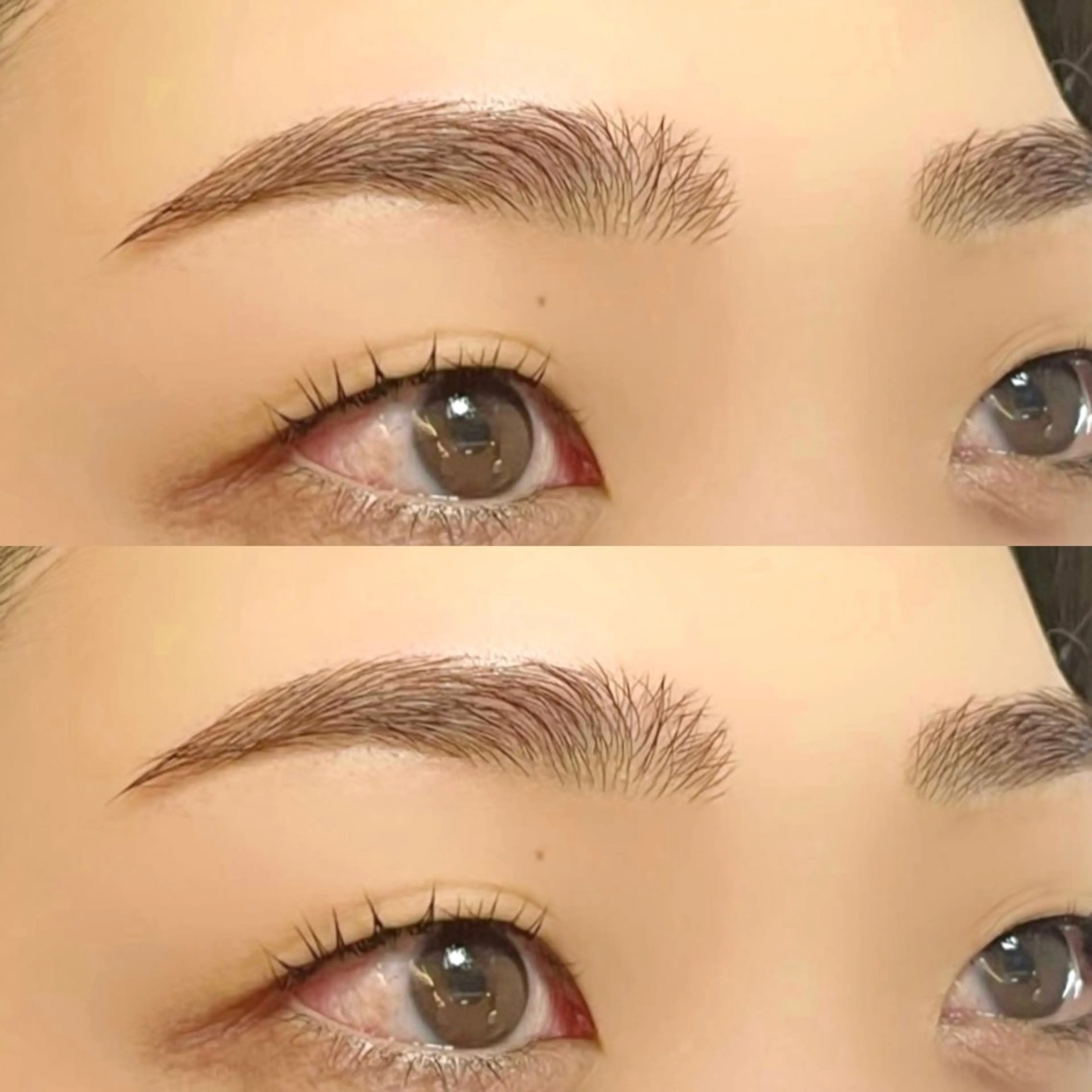 〔眉毛WAX脱毛〕   間引き(毛量調整)・カラー込みの写真