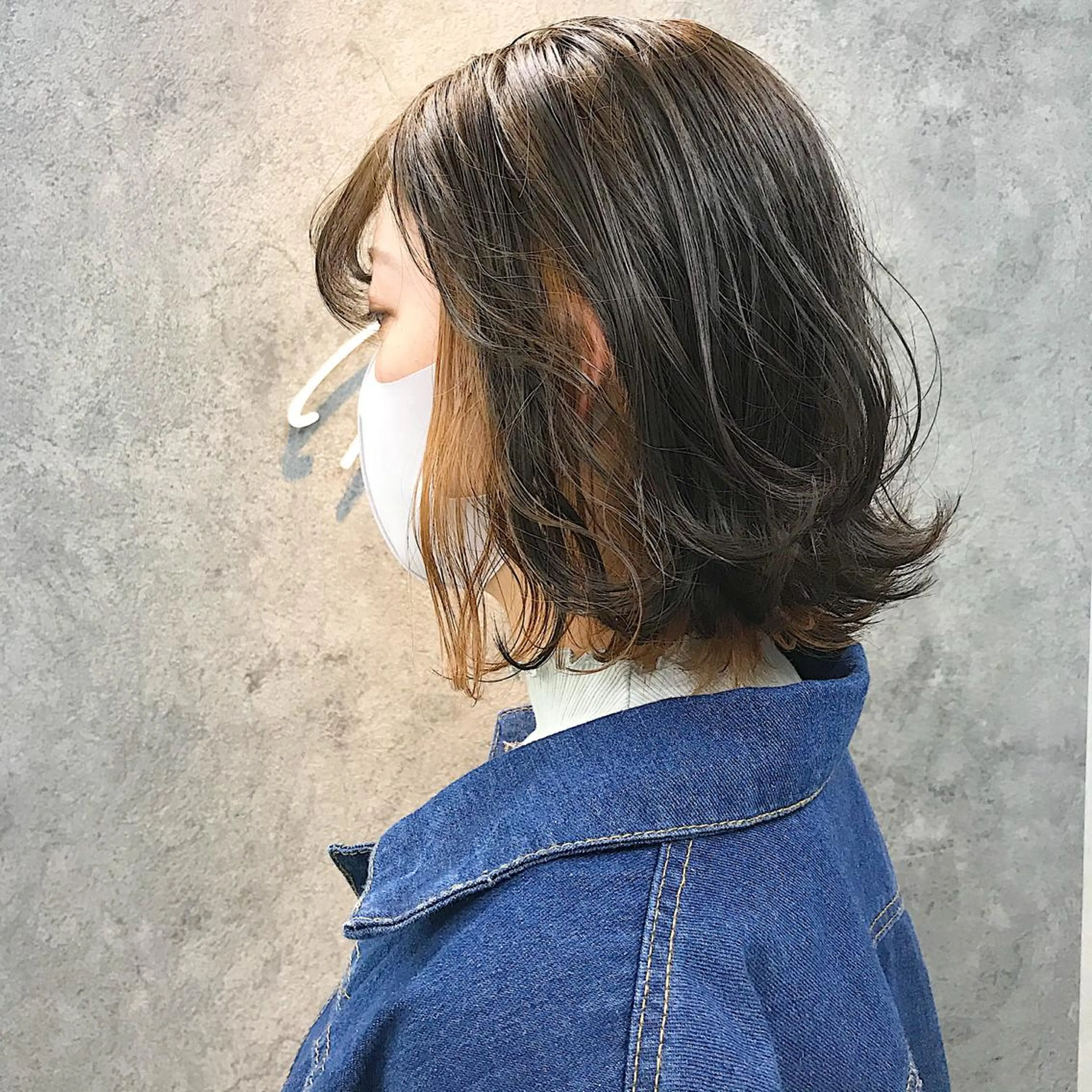 ミディアム カット ヘアカラー トリートメント 所渉/韓国レイヤー /ウルフカットのヘアスタイル