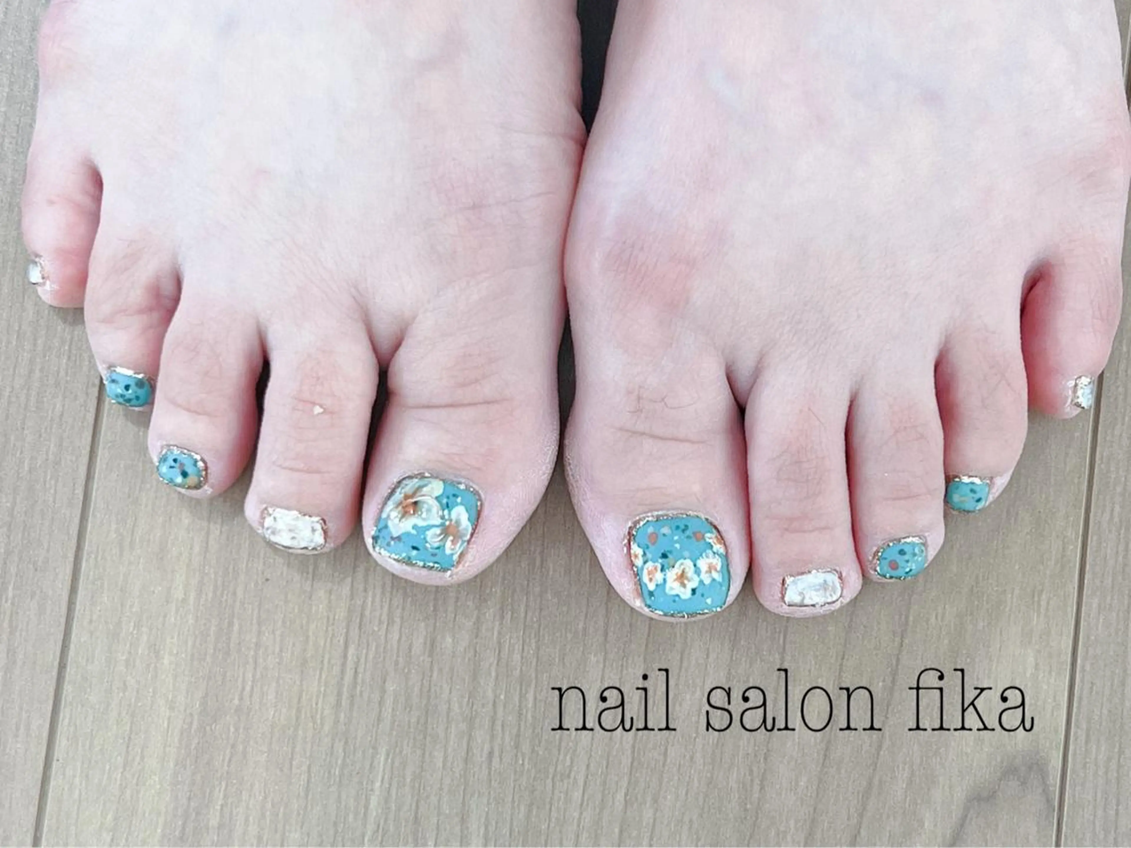 ネイル フットネイル フットネイル nail salon fikaのネイルデザイン