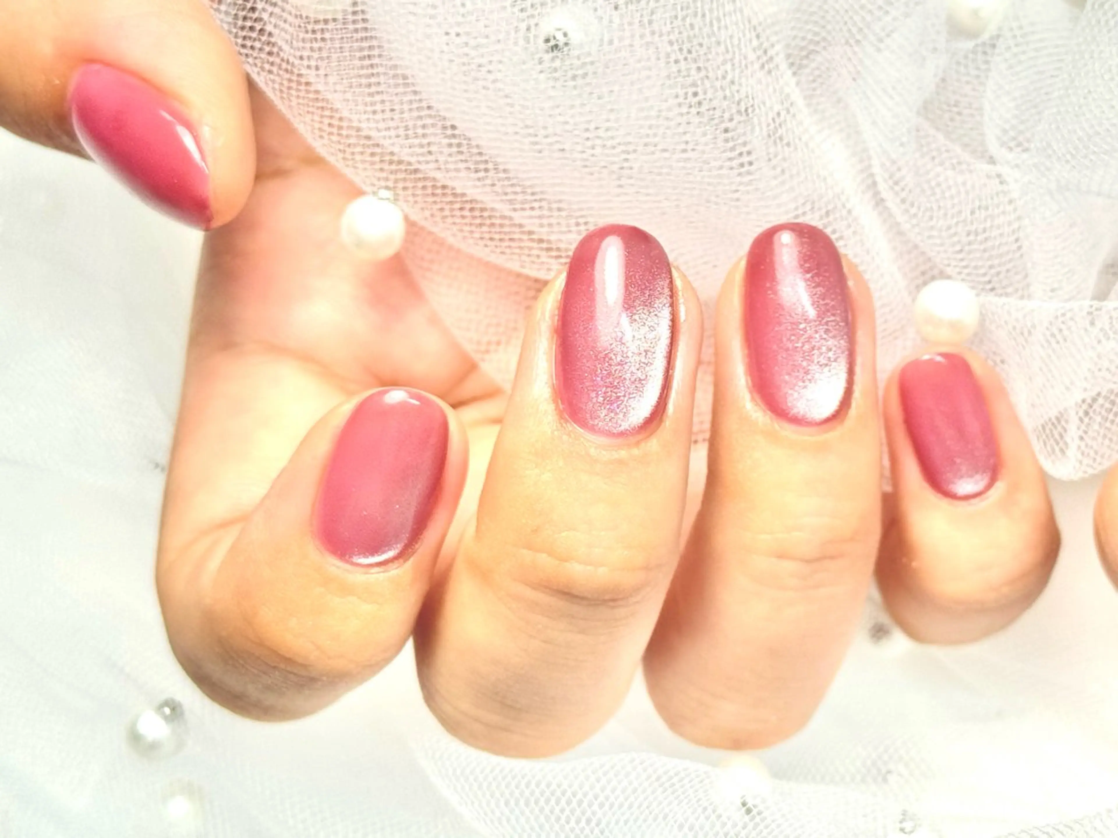 ネイル フットネイル フレンチネイル ジェルネイル グラデーション マグネットネイル MILImili nailのネイルデザイン