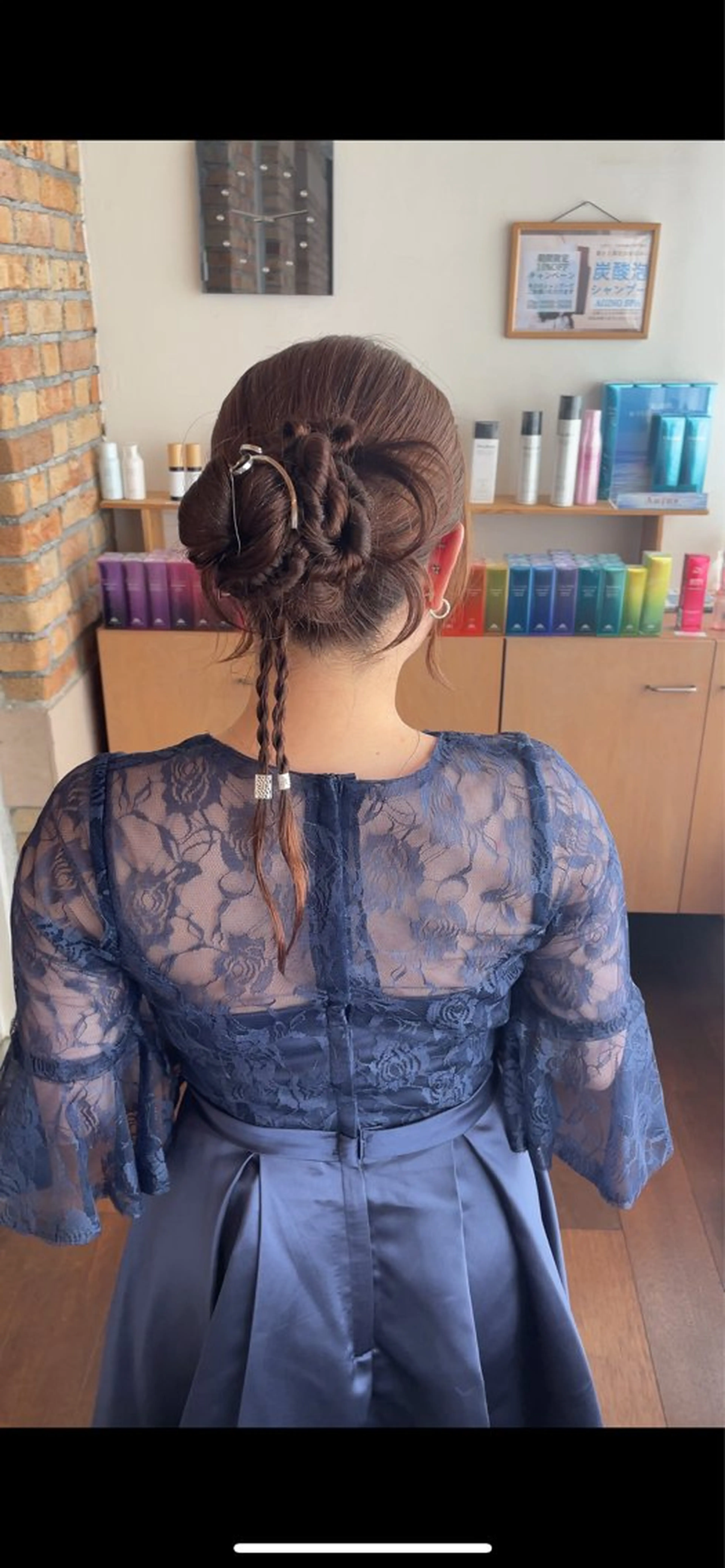 ロング カット ヘアセット 小野 楓未のヘアスタイル