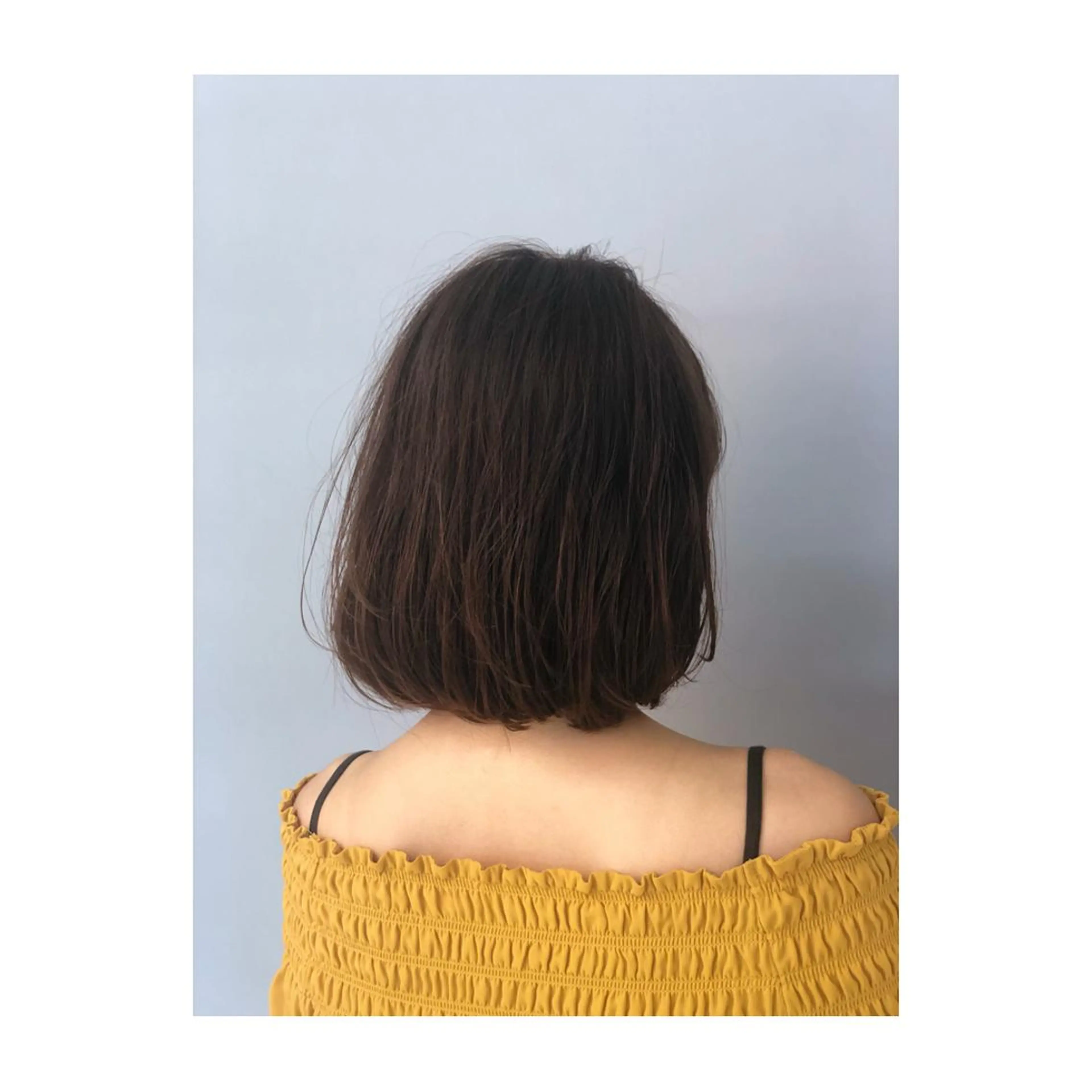 セミロング 松戸　レイヤーカット 野口　康太郎のヘアスタイル