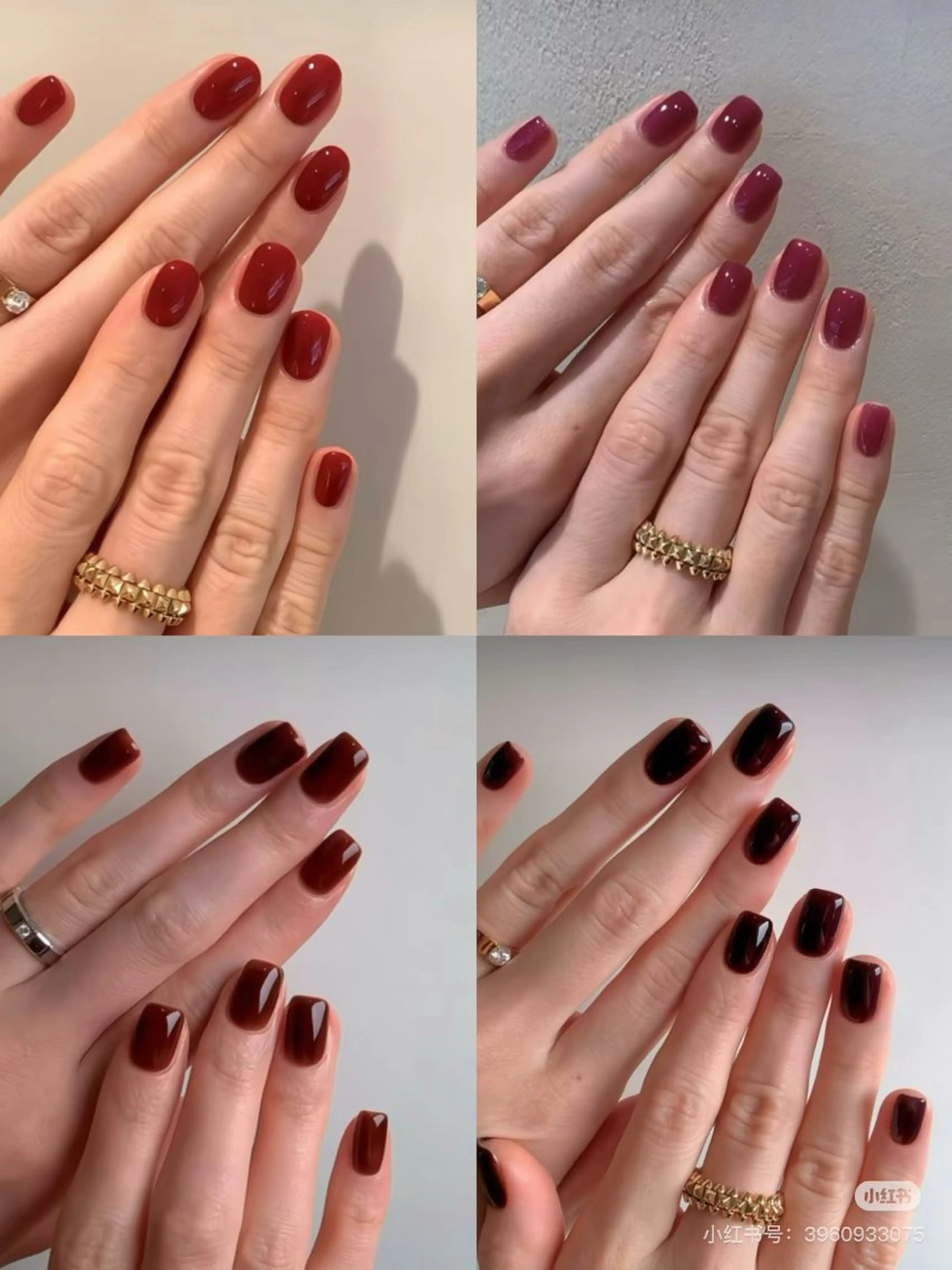 ネイル ワンカラーネイル ハンドネイル オウキ エリのネイルデザイン