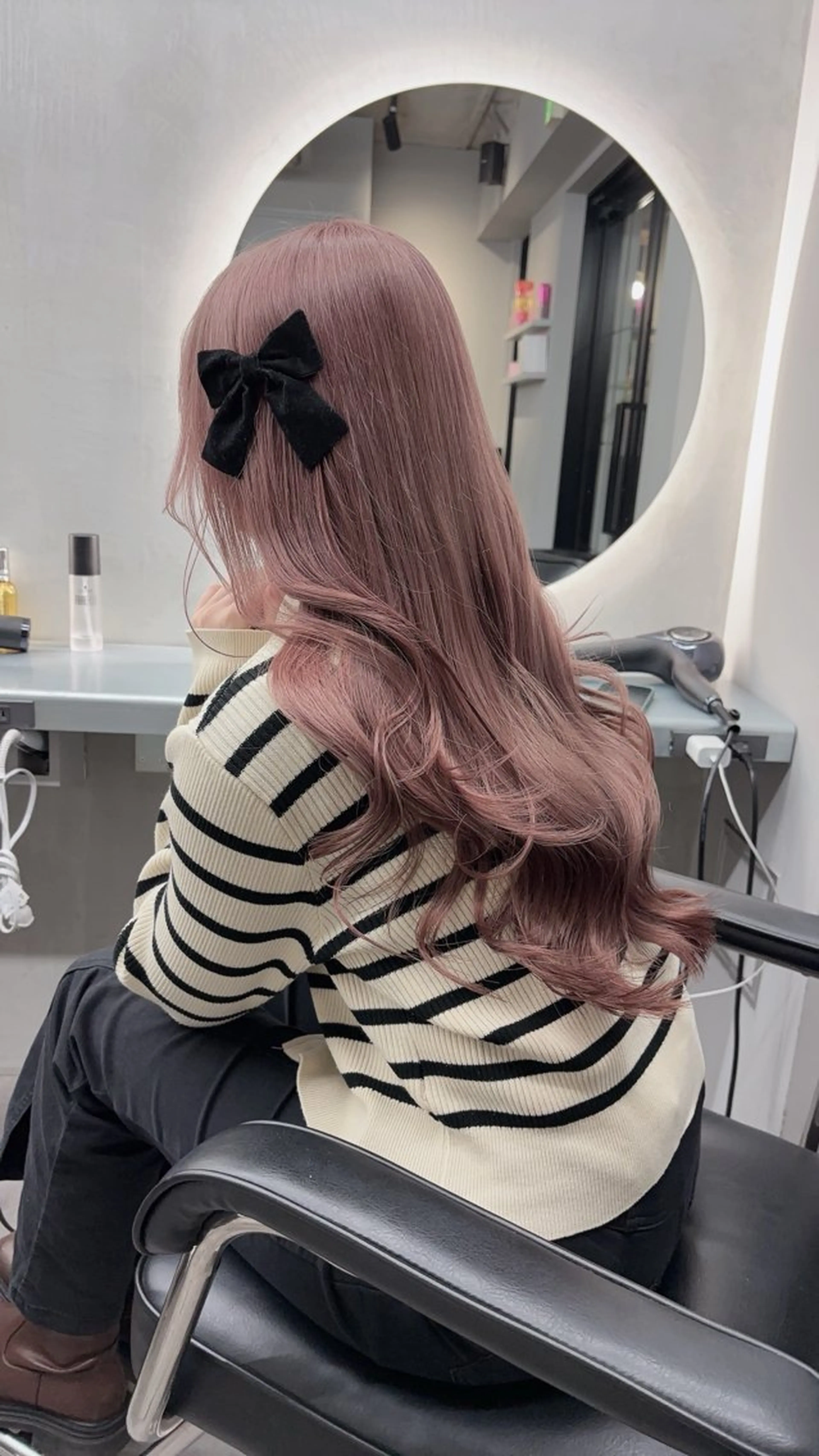 ロング ヘアカラー トリートメント ヘアセット 🎀ほの🎀 ミルクティー♡表参道のヘアスタイル