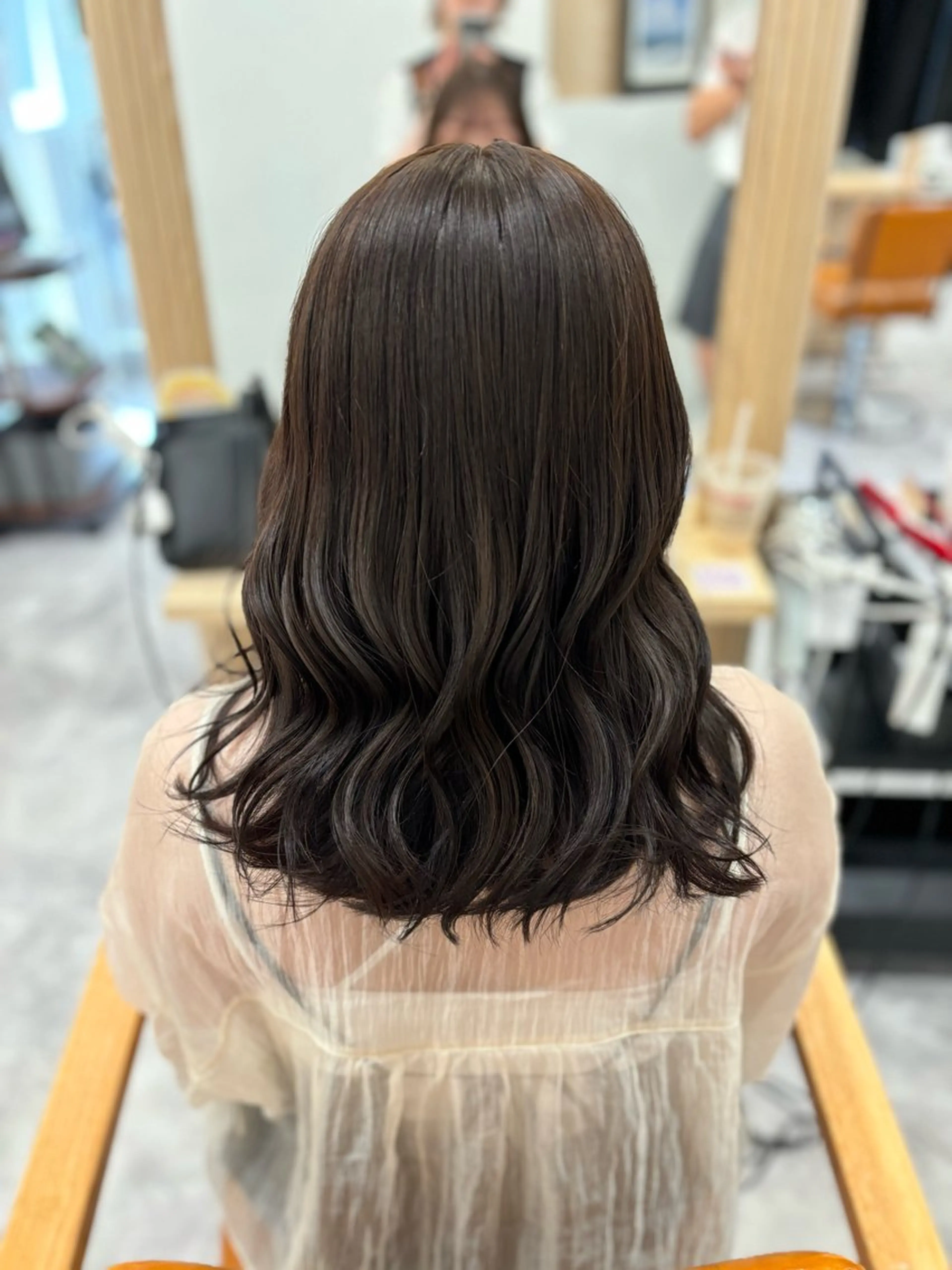 ミディアム カラー 透明感カラー SHIAN立川店 ❄️中野侑香❄️のヘアスタイル