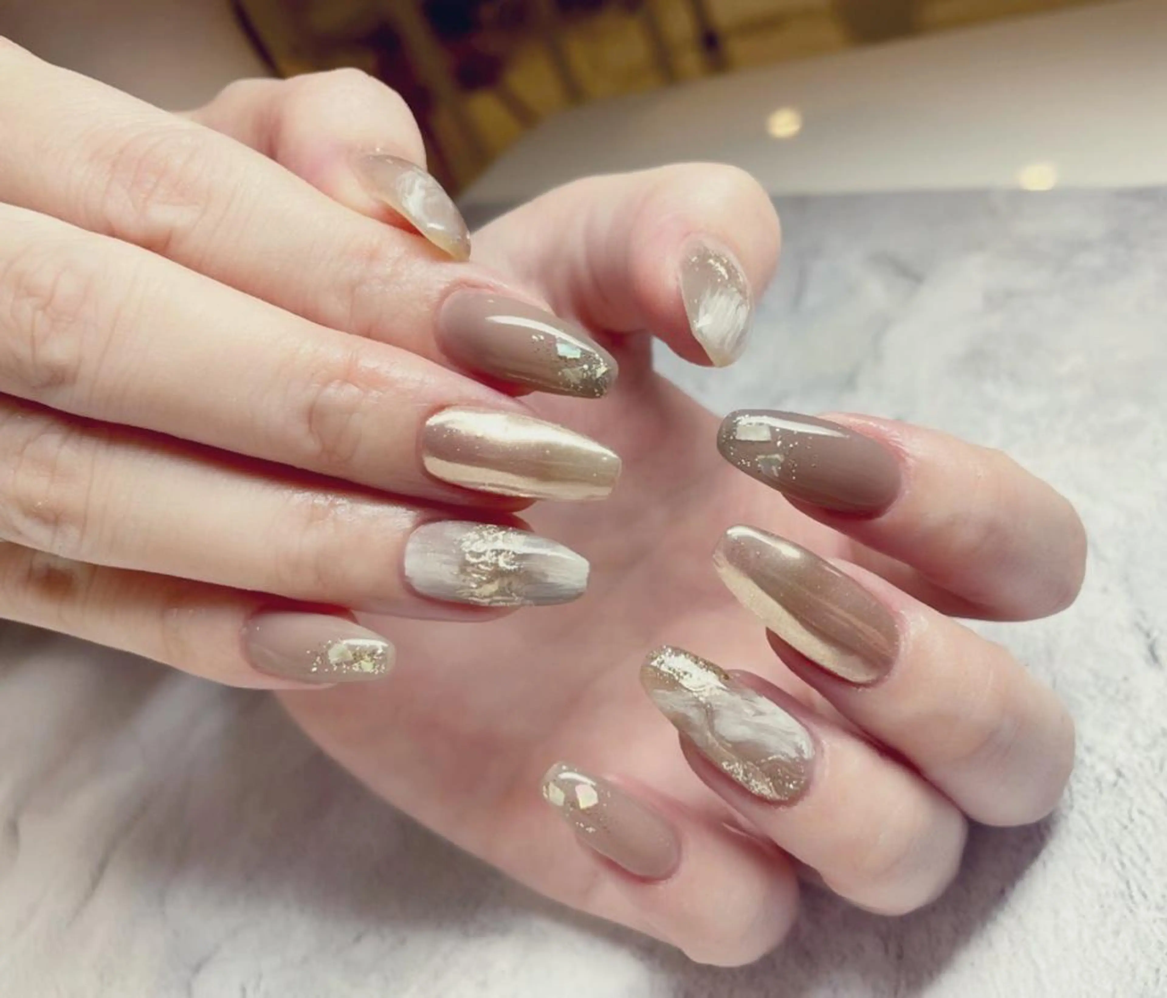 ネイル ニュアンスネイル ハンドネイル Imi Nail所属・Imi Nail 🫧🎀hirokaのネイルデザイン