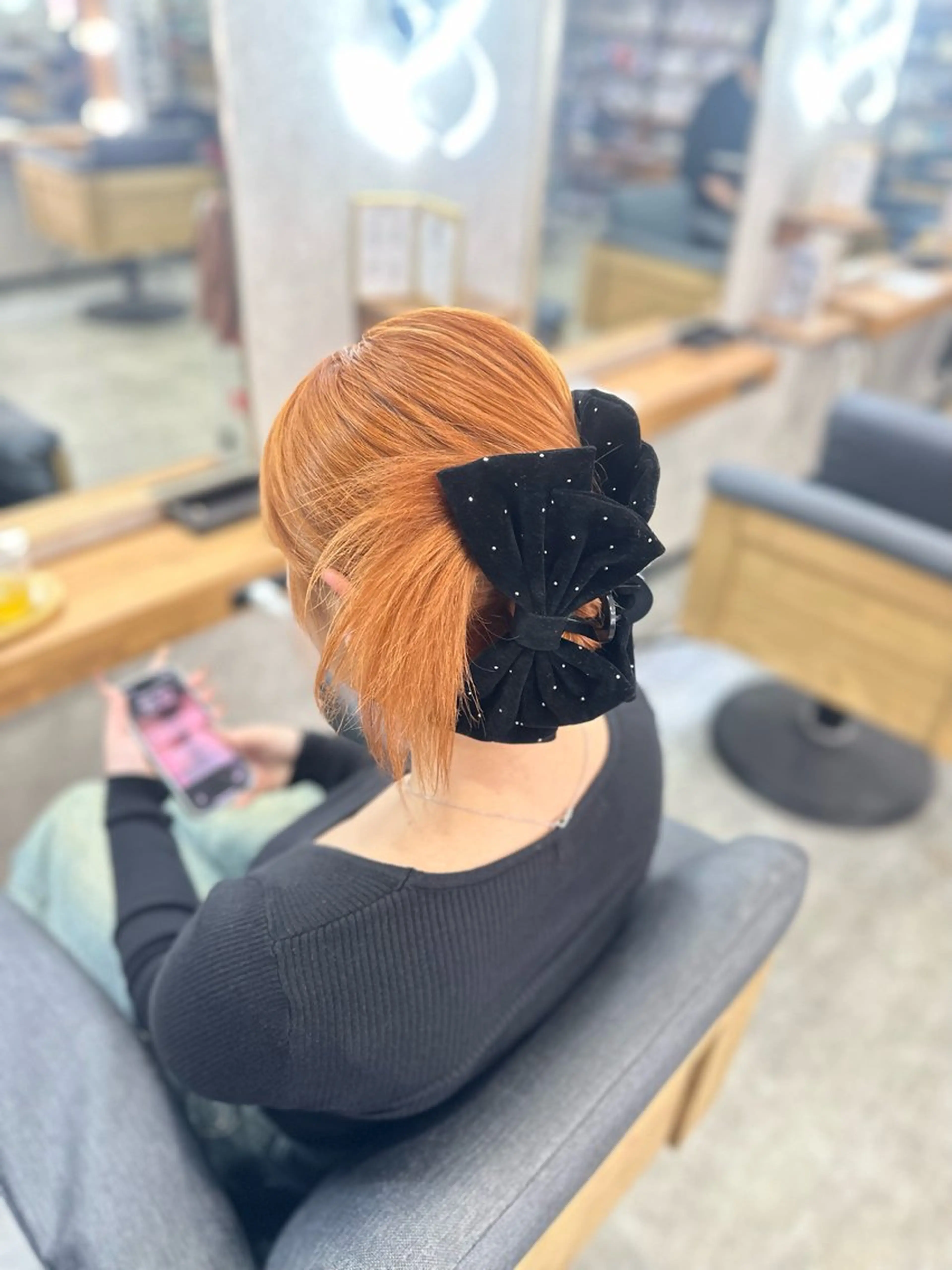 セミロング ヘアカラー トリートメント MOURI CHISATOのヘアスタイル
