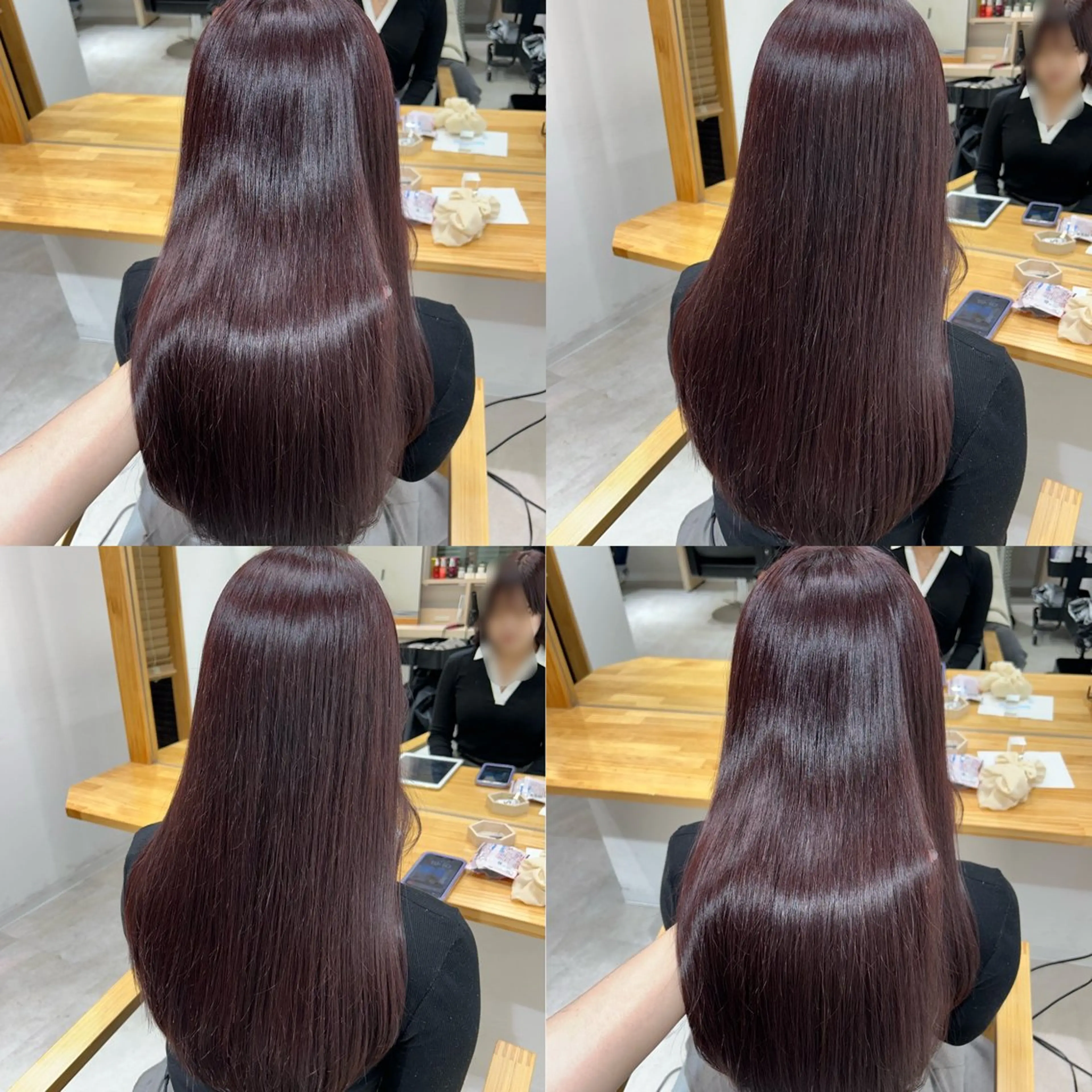 ロング カラー カシス ラベンダーカラー ヘアカラー トリートメント 🤍透明感/韓国風 🤍サクラギヒトミのヘアスタイル