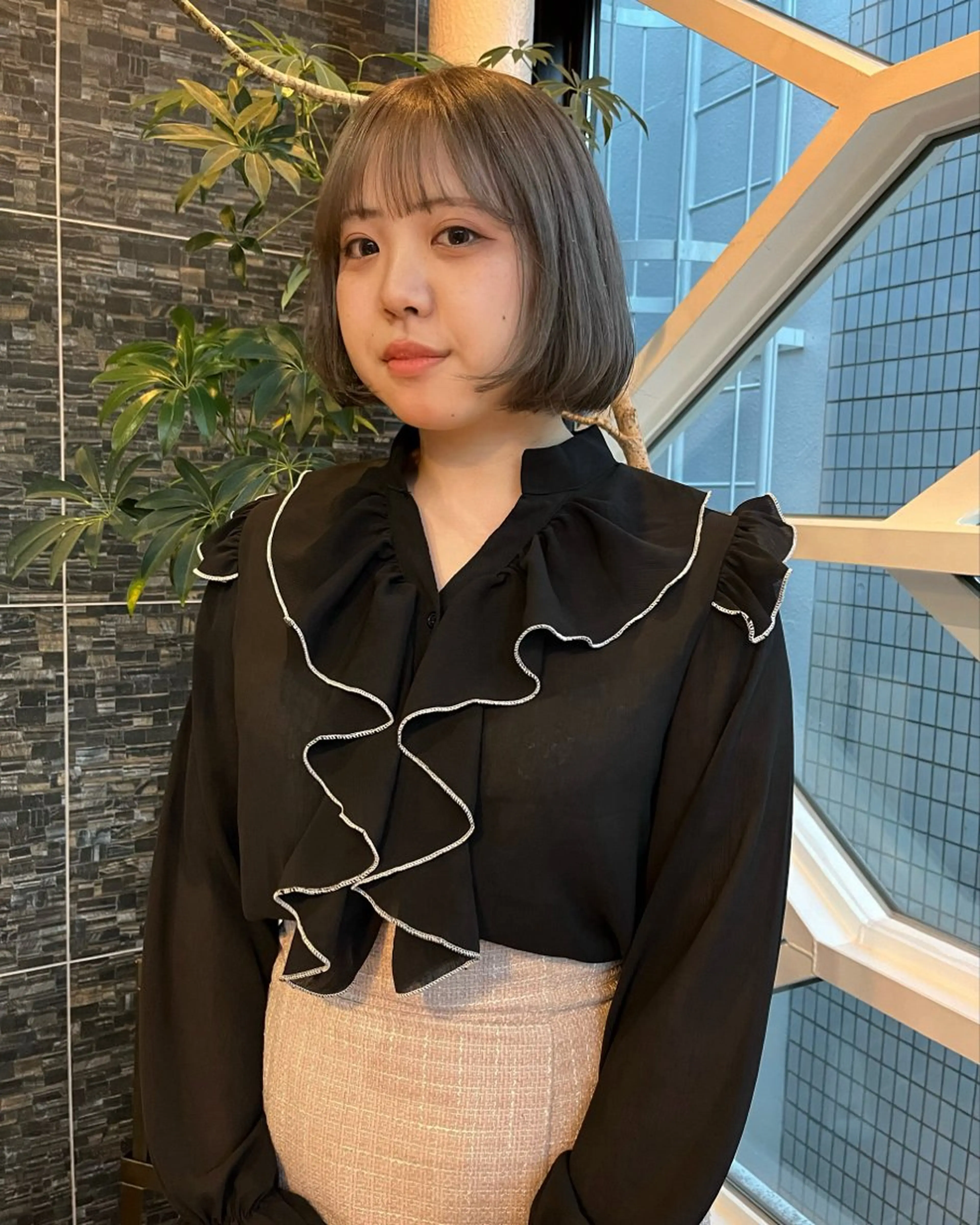 ミディアム 松野 心音のヘアスタイル