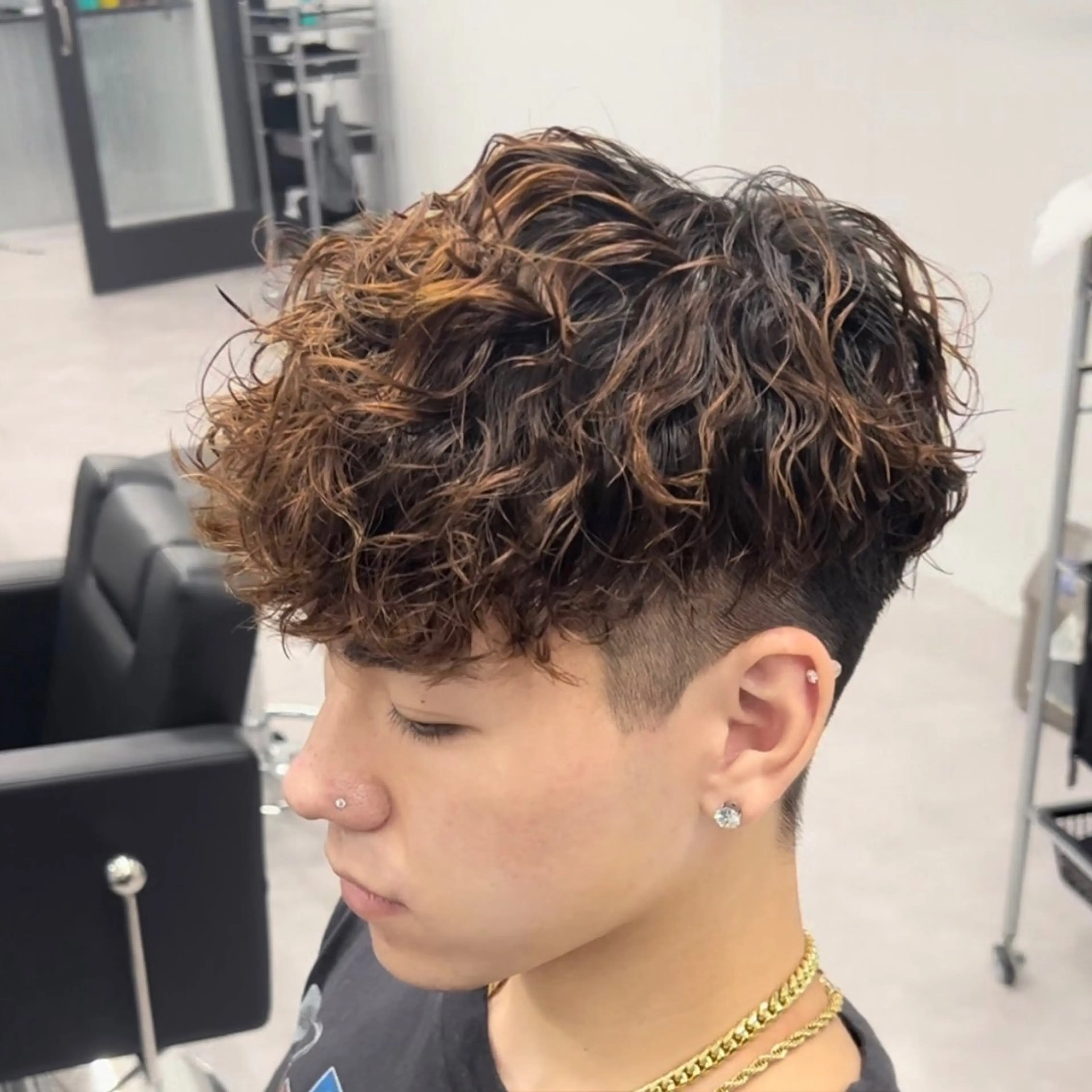 パーマ メンズ メンズパーマ スペインカール 【メンズ特化美容師】 🐍NAO🐍のヘアスタイル