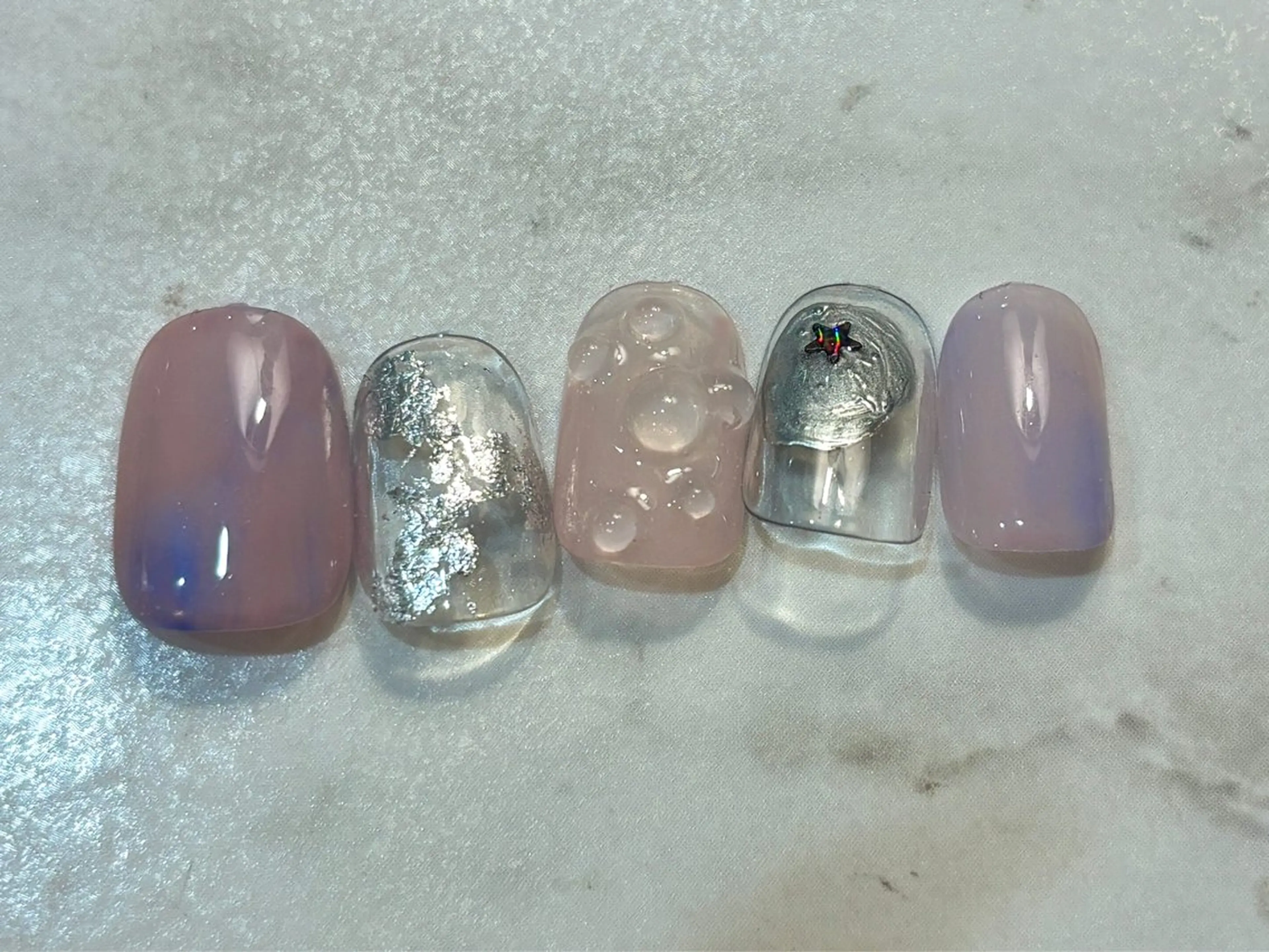 ネイル ハンドネイル フットネイル ゆびノさき茨木店 ニュアンス/アートのネイルデザイン