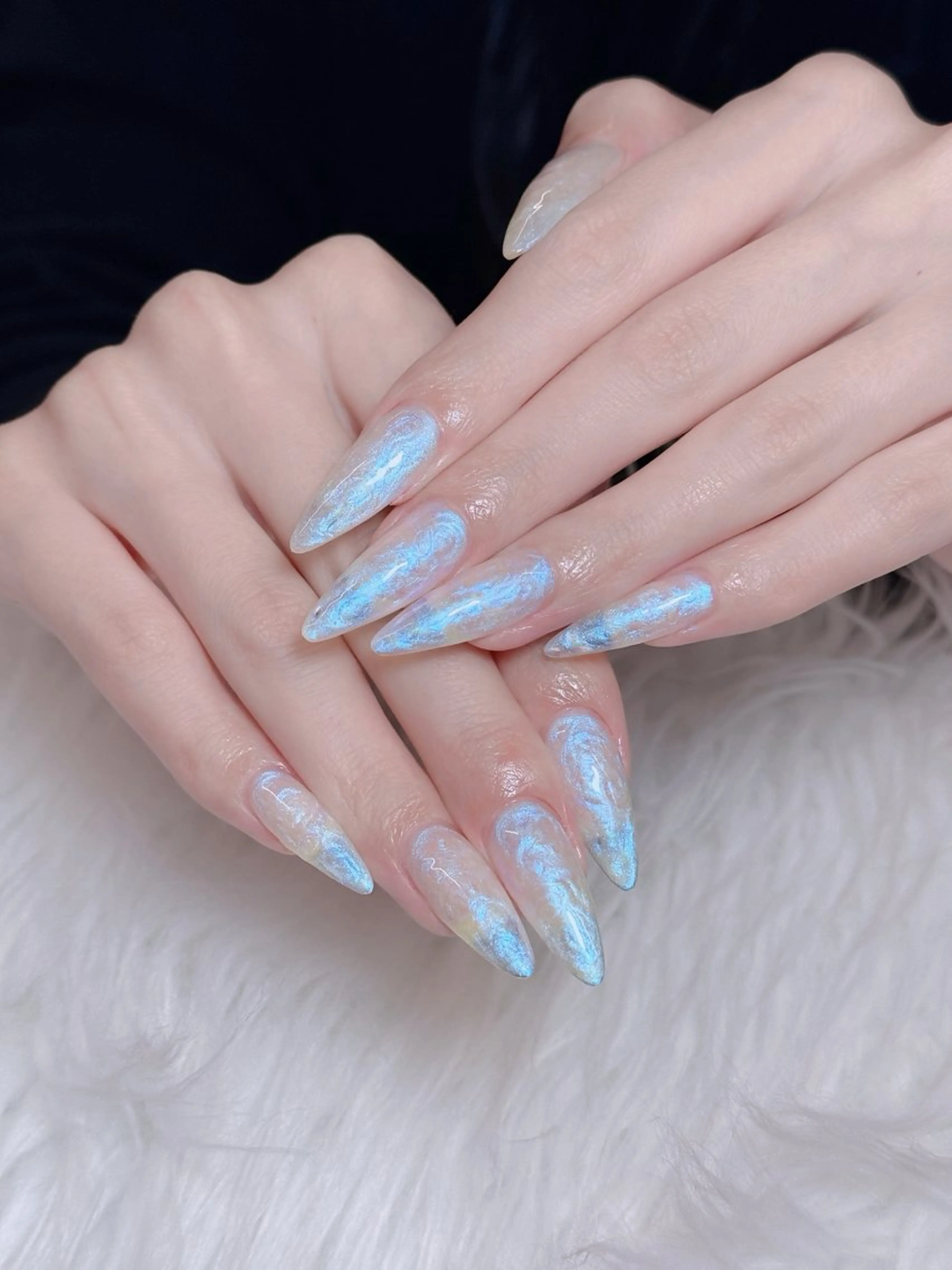 ネイル オーロラネイル チークネイル フットネイル フレンチネイル ハロウィン ハンドネイル Lumi Nail 新大久保3‘のネイルデザイン