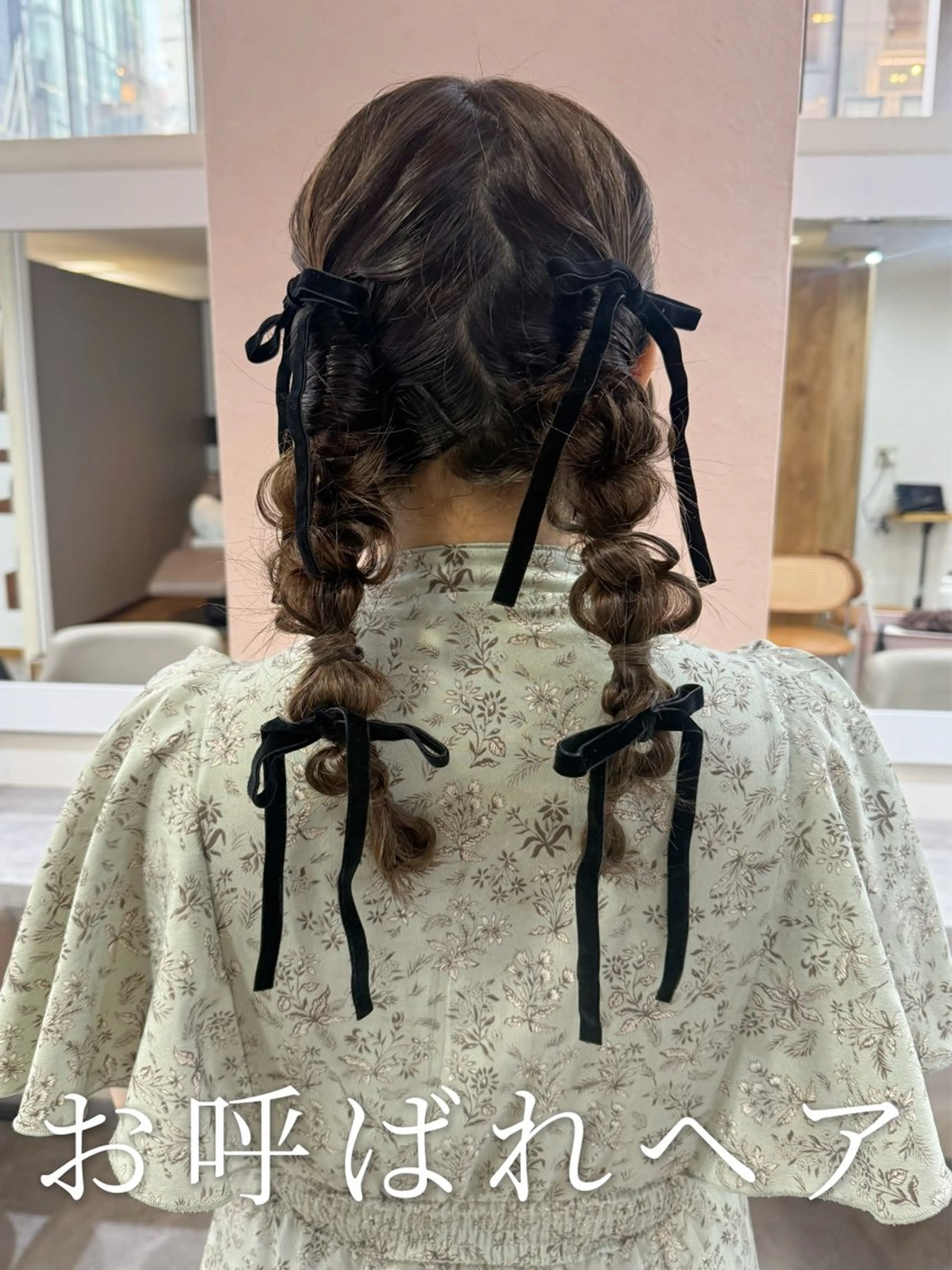 ロング ヘアアレンジ ヘアセット 韓国風パーマ/耳つぼ ヘアセット/みづきのヘアスタイル
