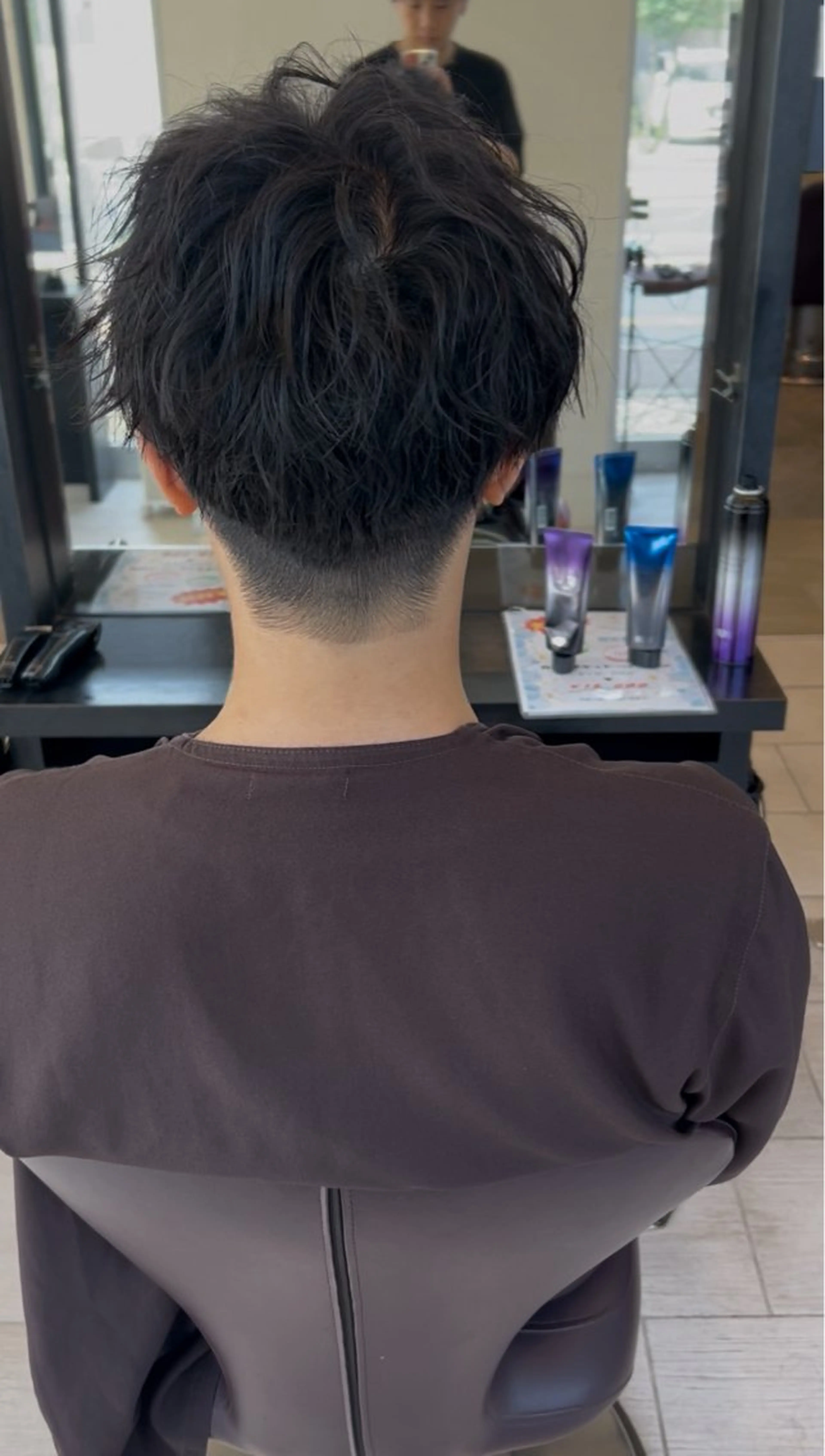 ショート メンズ ヘアセット EARTH大宮宮原店所属・🔥メンズ特化🔥 rikuのヘアスタイル