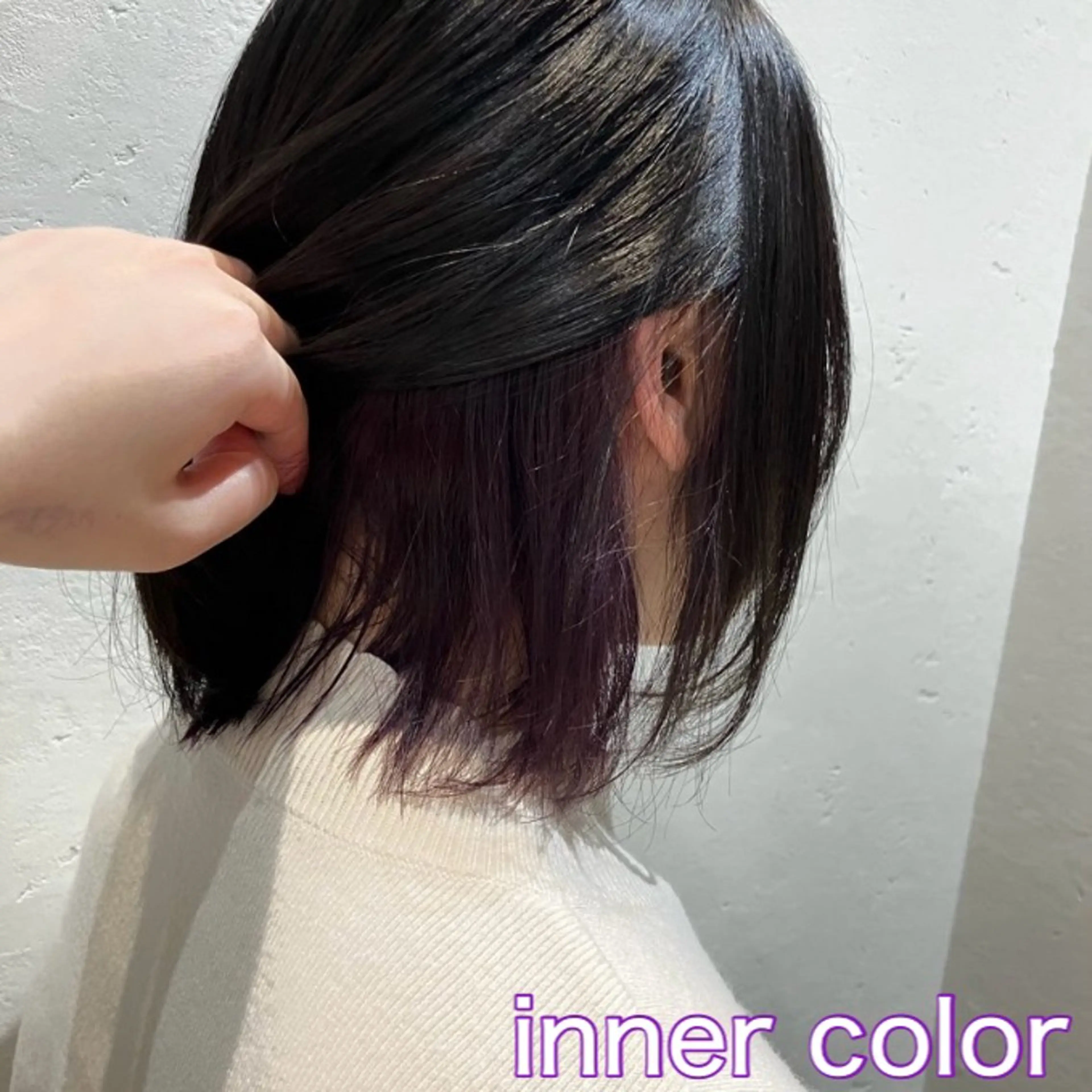 ショート パープルカラー ナチュラルヘア 🌱/久留米/あまのヘアスタイル