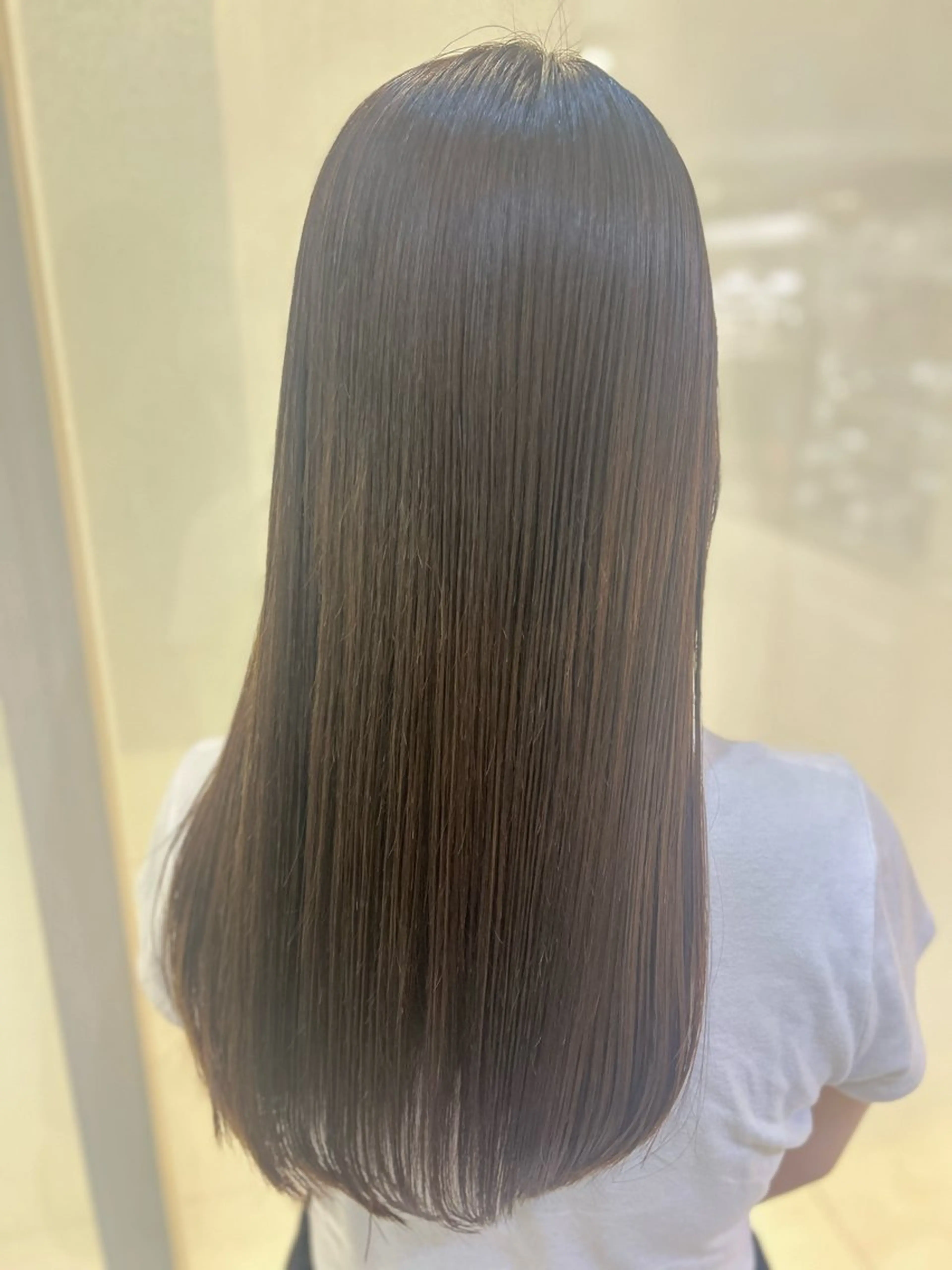 ロング パーマ カット 縮毛矯正 トリートメント 艶質改善/縮毛矯正 ササキナツミのヘアスタイル