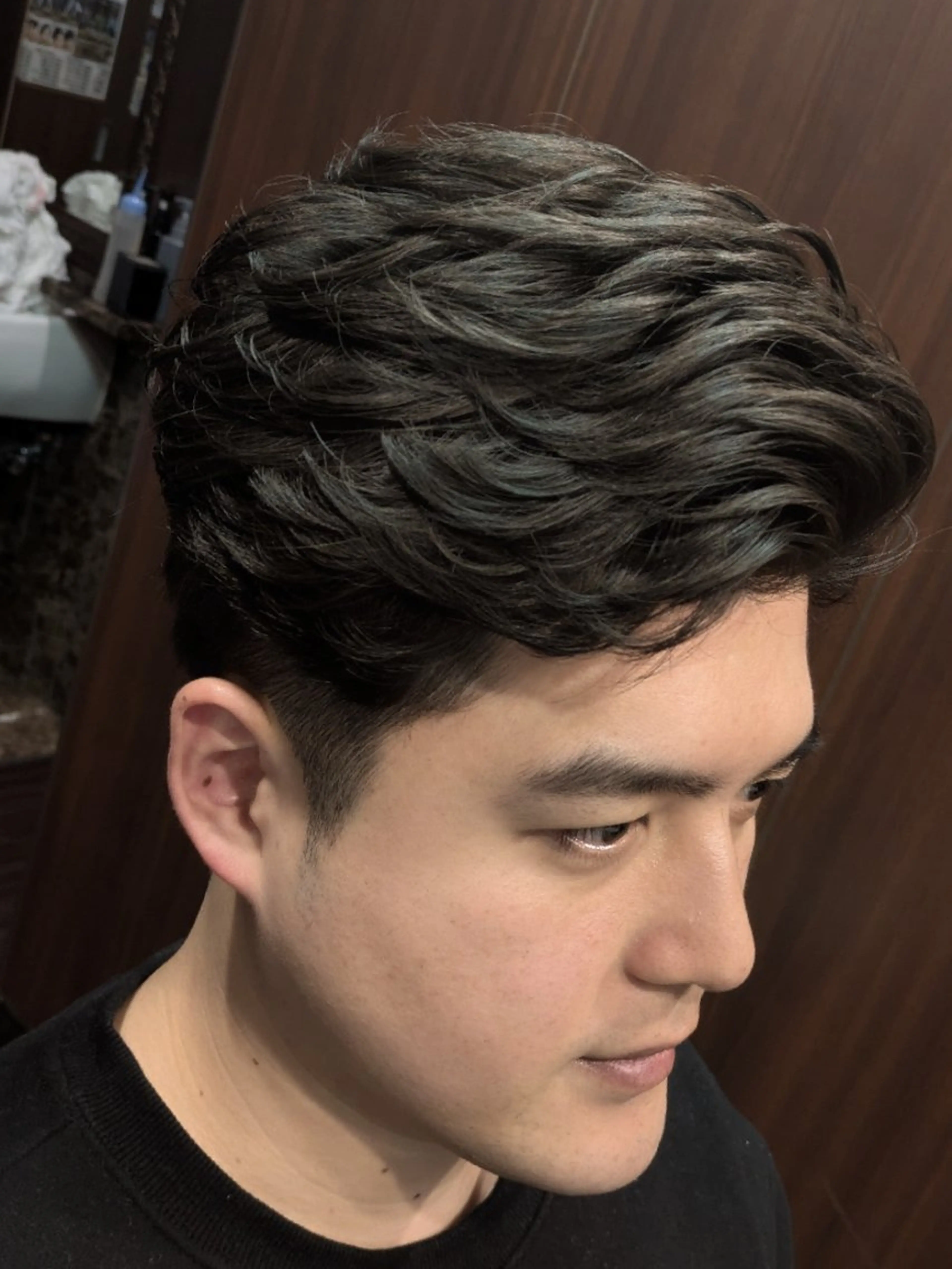 ショート パーマ メンズ ヒロ銀座青山店所属・森本 ミクのヘアスタイル