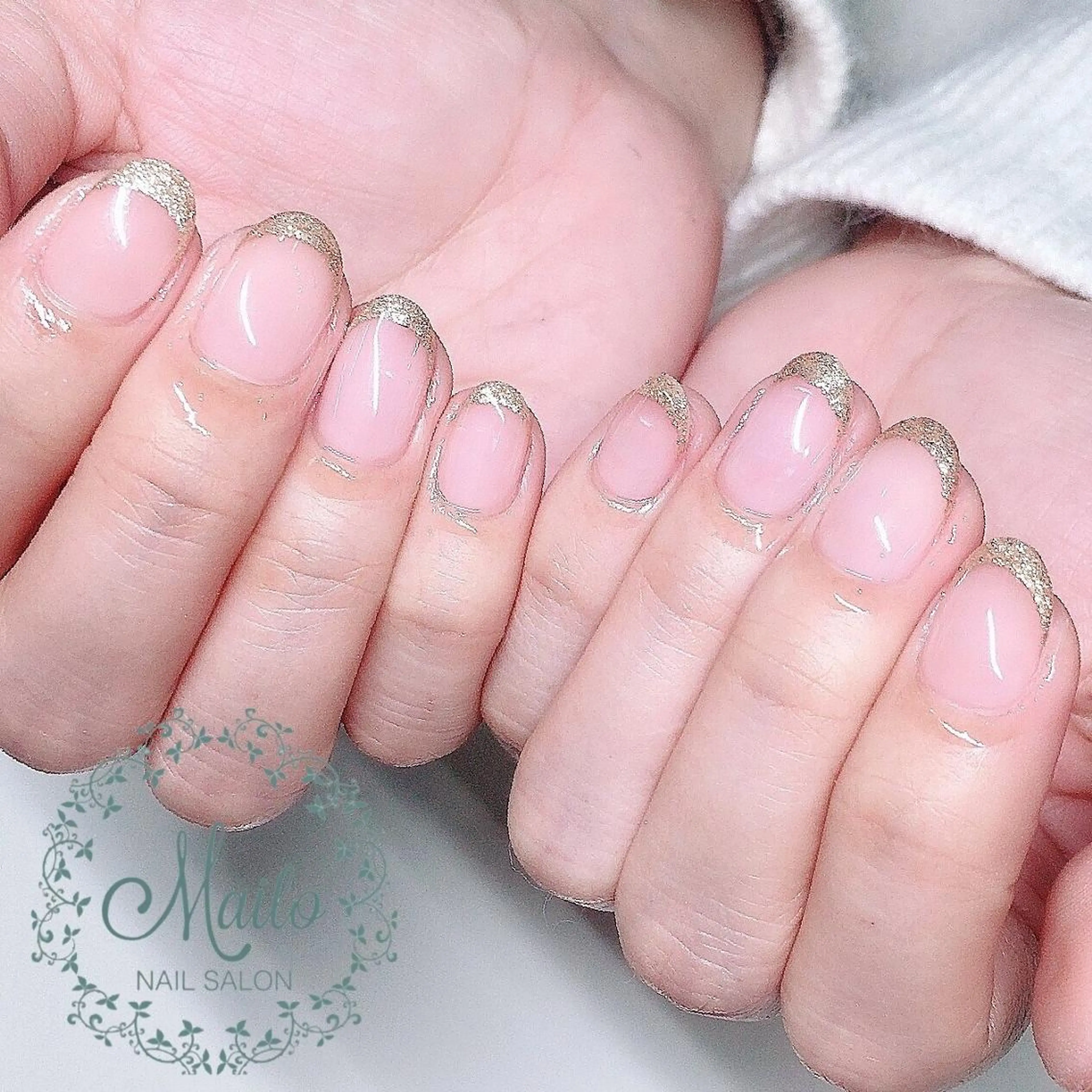 ネイル アートネイル クリアネイル 長さ出し フレンチネイル ジェルネイル Y&Y Nail Salonのネイルデザイン