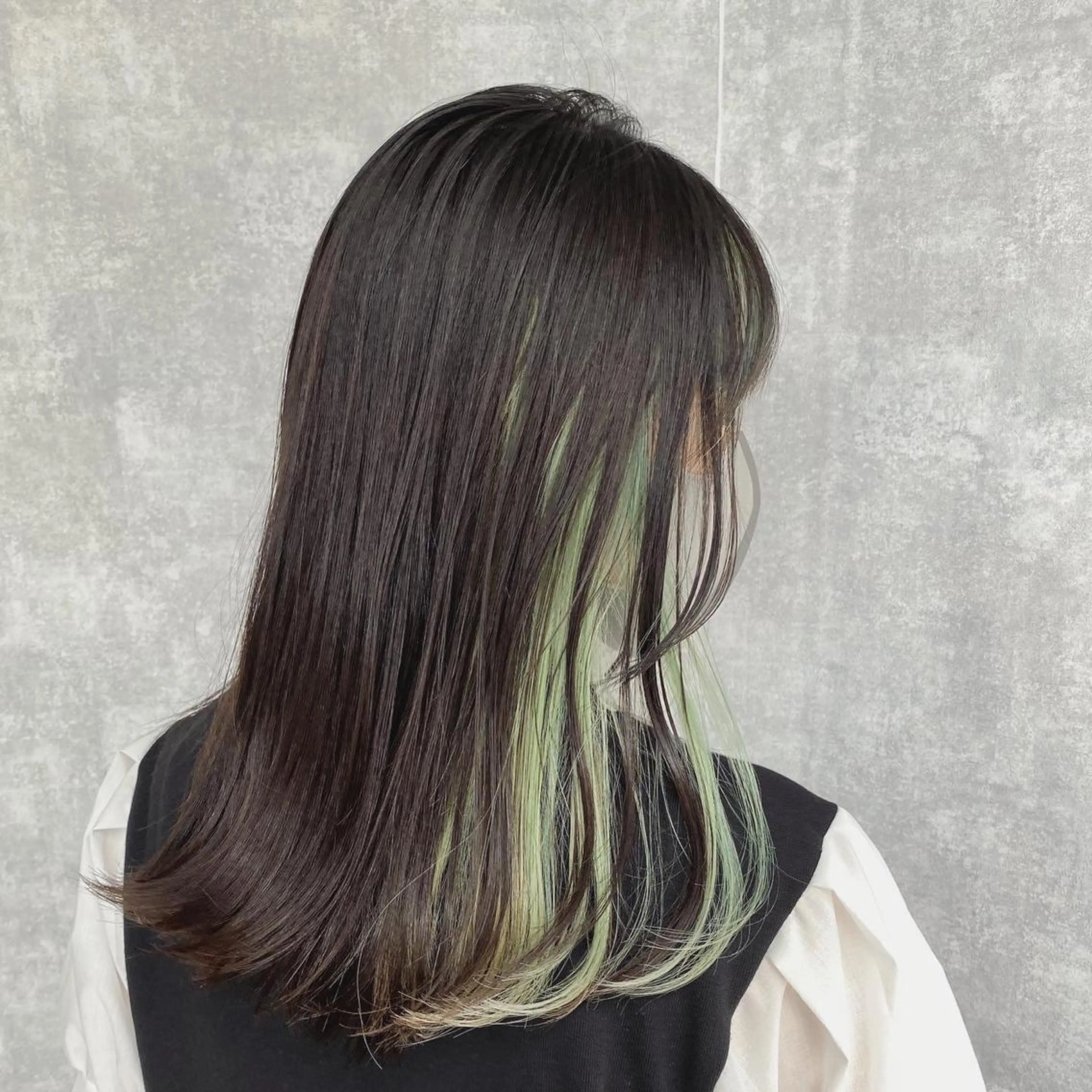 ミディアム カラー カット ヘアカラー トリートメント 入江 允のヘアスタイル