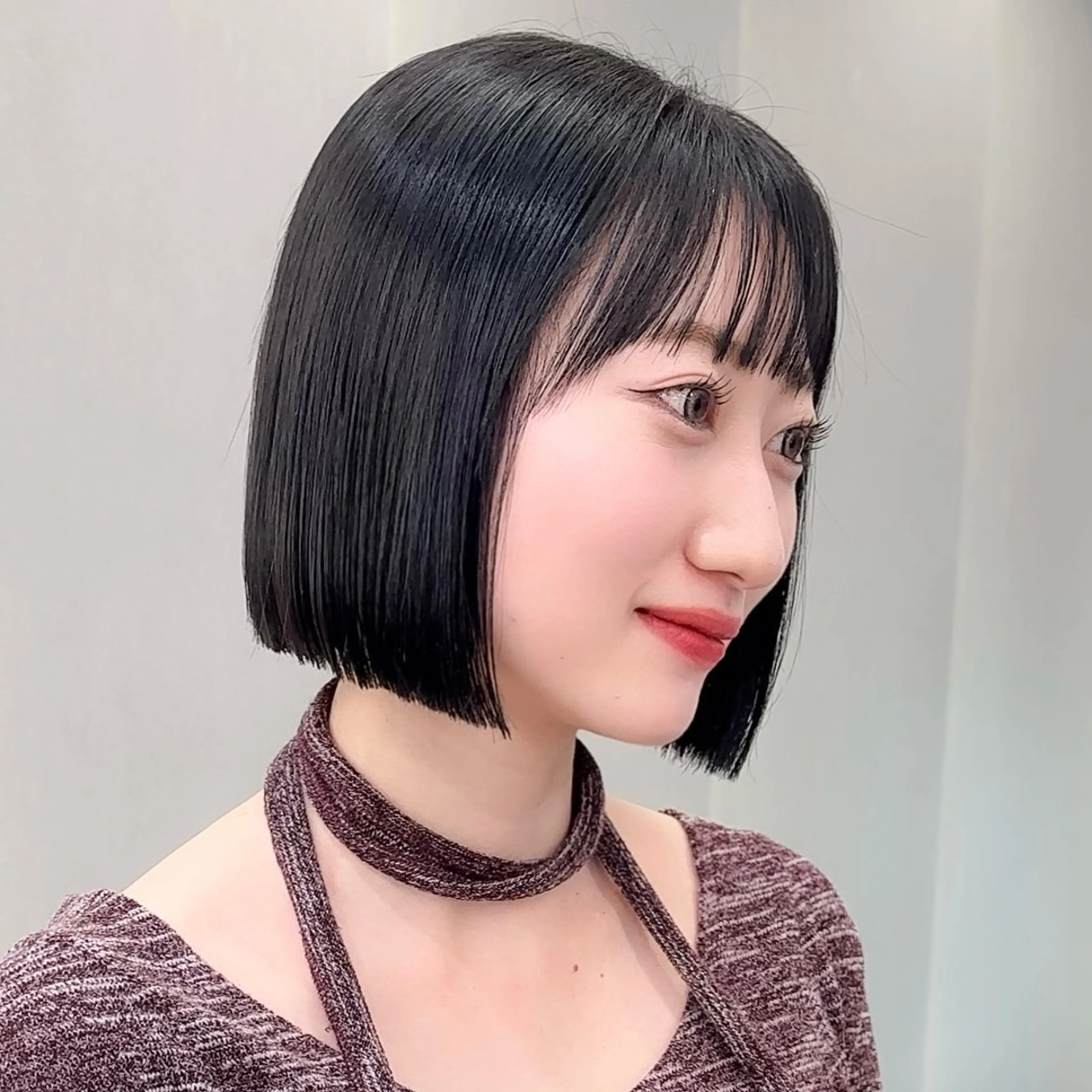 ショート カット 縮毛矯正 トリートメント 縮毛矯正/韓国ヘア /ボブ🪄ミズキのヘアスタイル