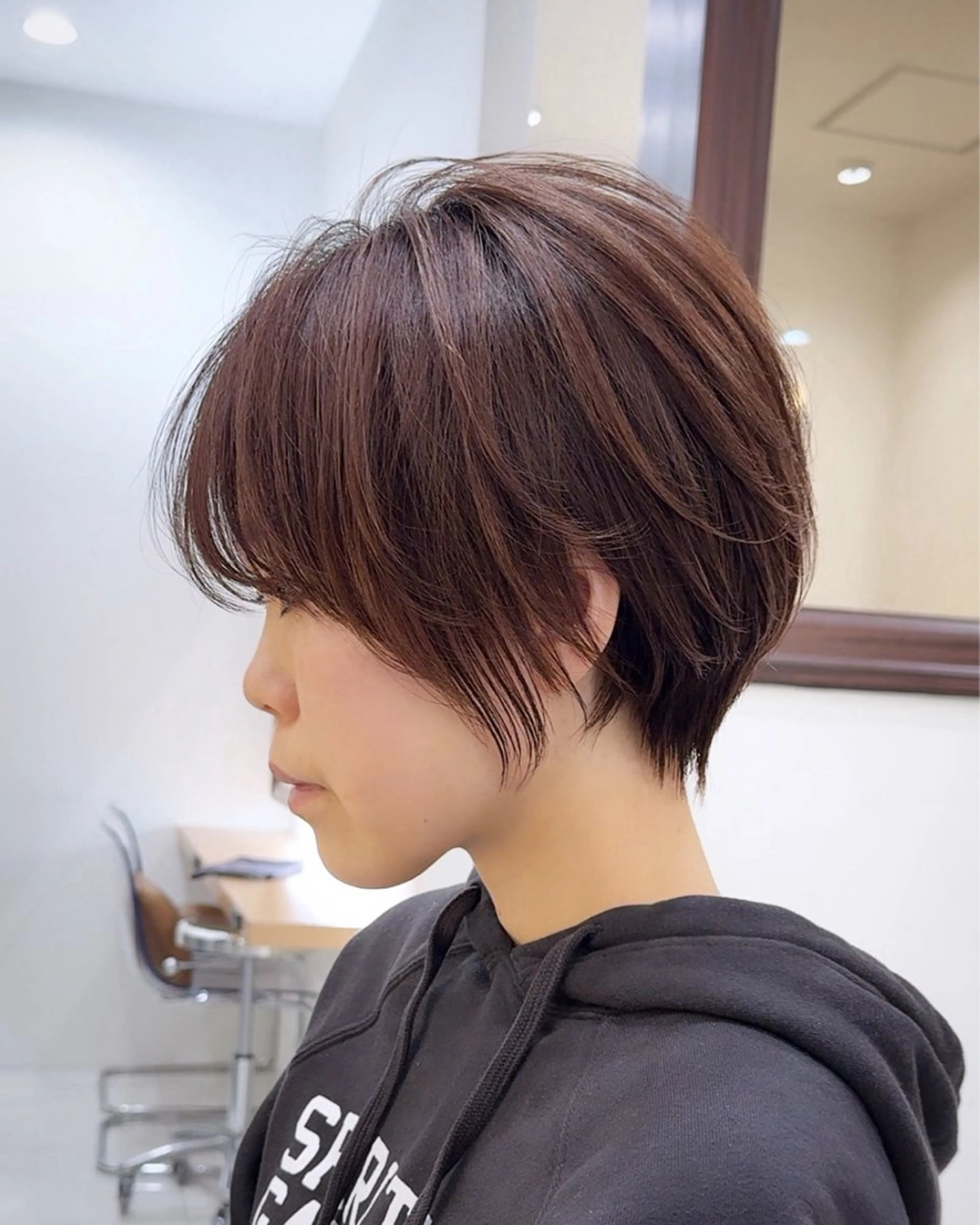 ショート カラー ショートボブ ハンサムショート 丸みショート ハイライトカラー ボブ Miyu’s渋谷所属・ショート/ハイライト 無料‼️愛斗のヘアスタイル