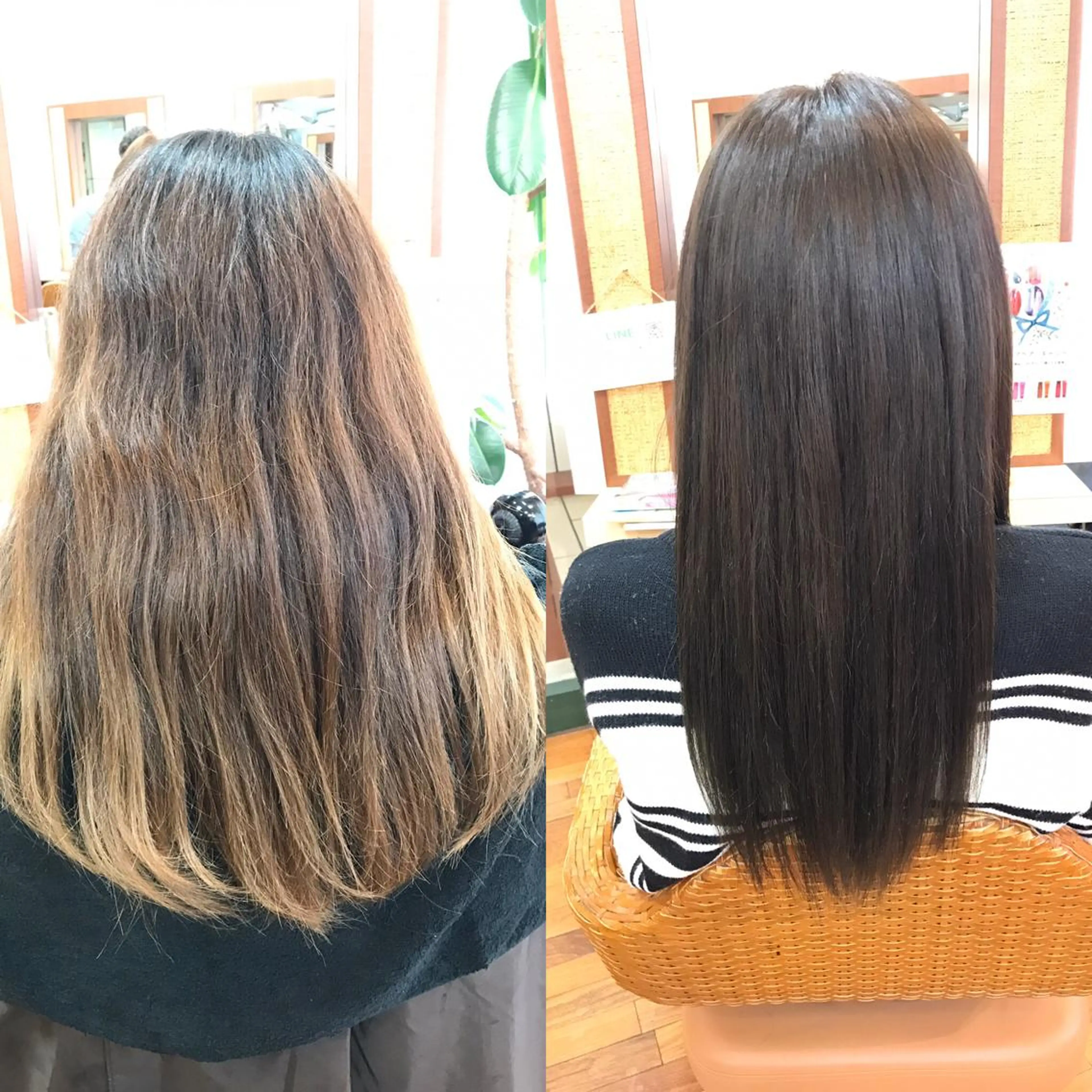 ロング カラー ブルーカラー PANOLA所属・加藤 理沙のヘアスタイル