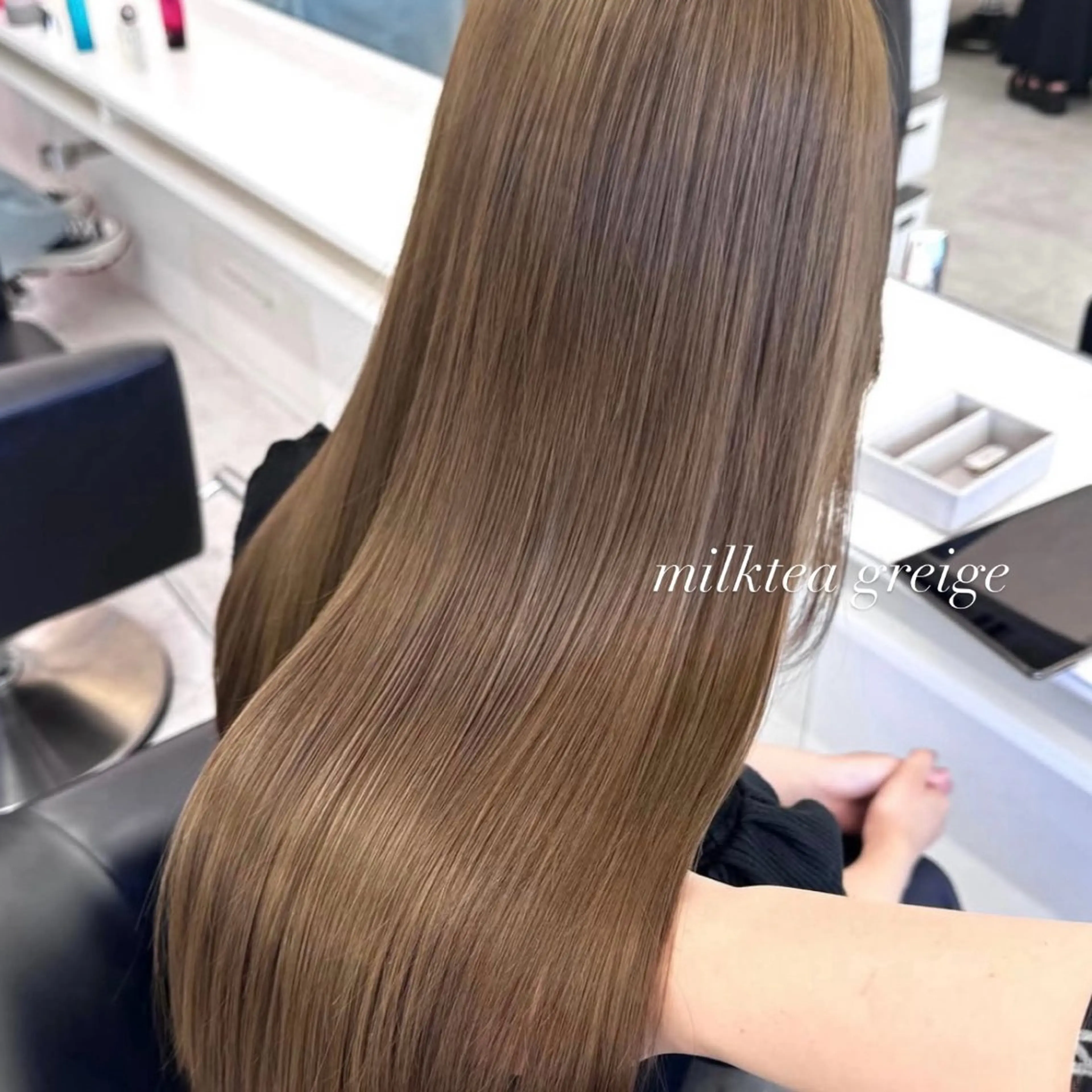ロング カラー カット ヘアカラー ParveMix🎀 稲垣詞葉のヘアスタイル