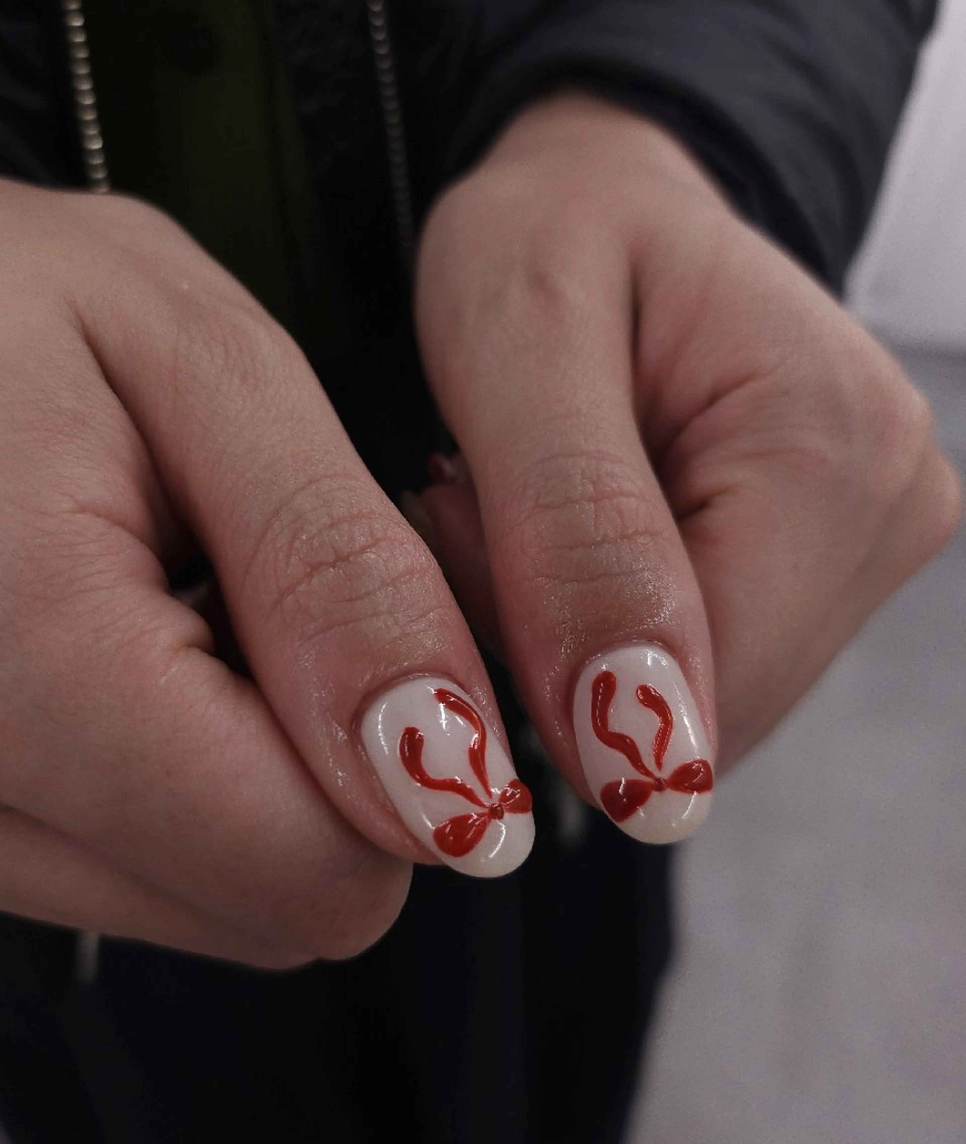 ネイル アートネイル ジェルネイル 持ち込み パラジェル リボン ハンドネイル puku nail 🌼kazu🌼のネイルデザイン