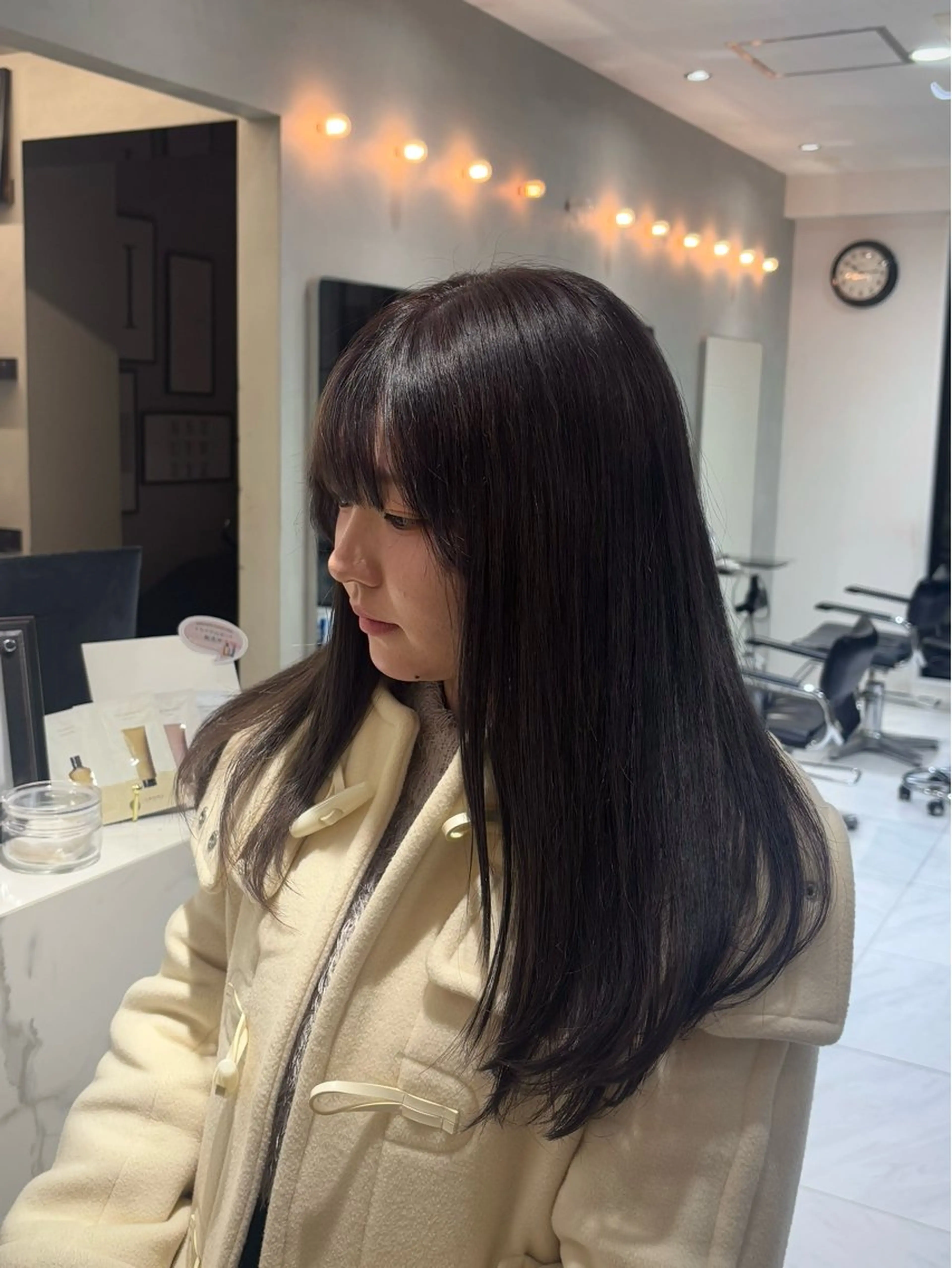 セミロング カラー ダブルカラー ヘアカラー 莉瑠 / モデル価格募集🐃のヘアスタイル