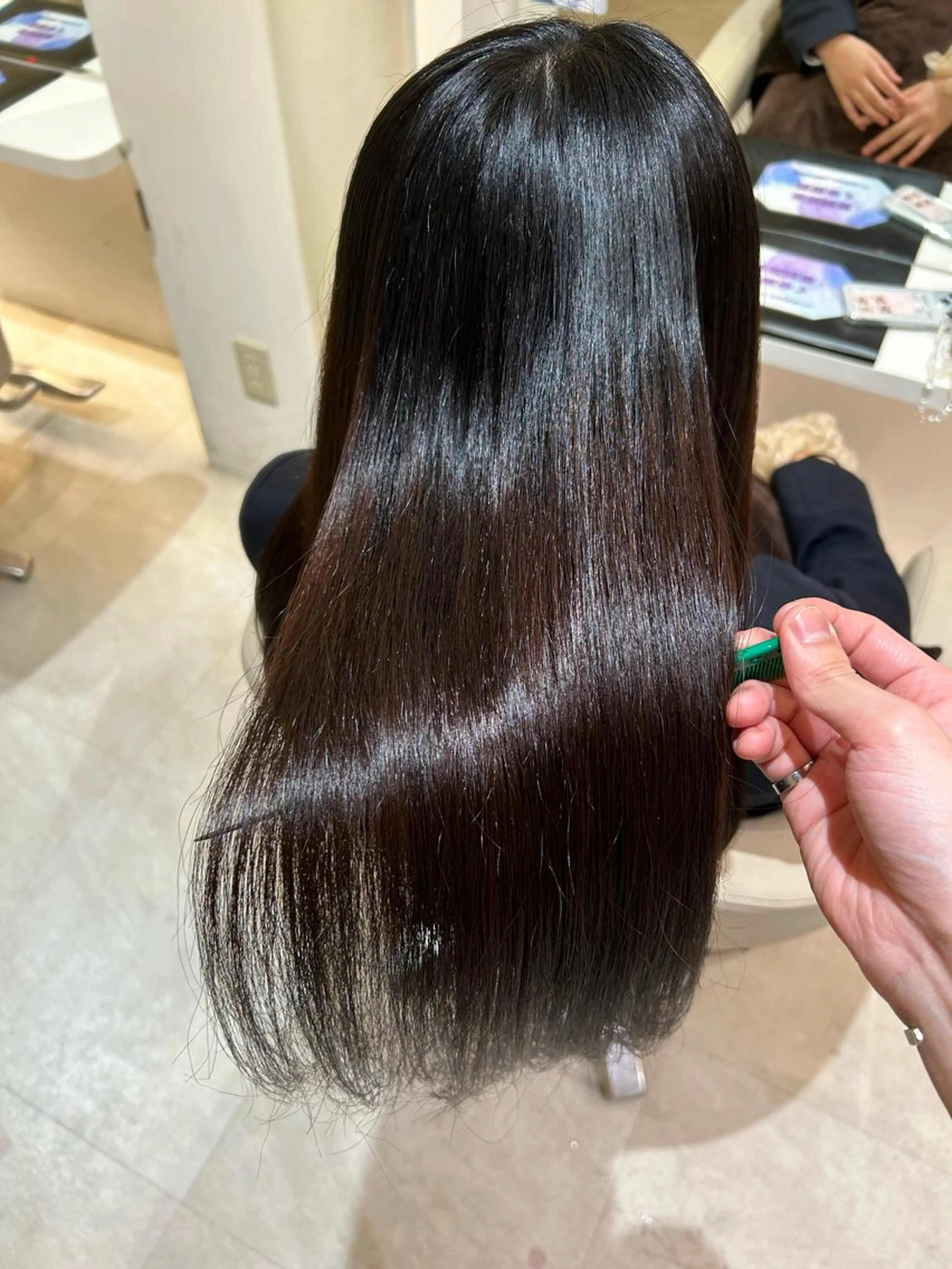 ロング 髪質改善 カット トリートメント 髪質改善・縮毛矯正 濱　泰賀のヘアスタイル