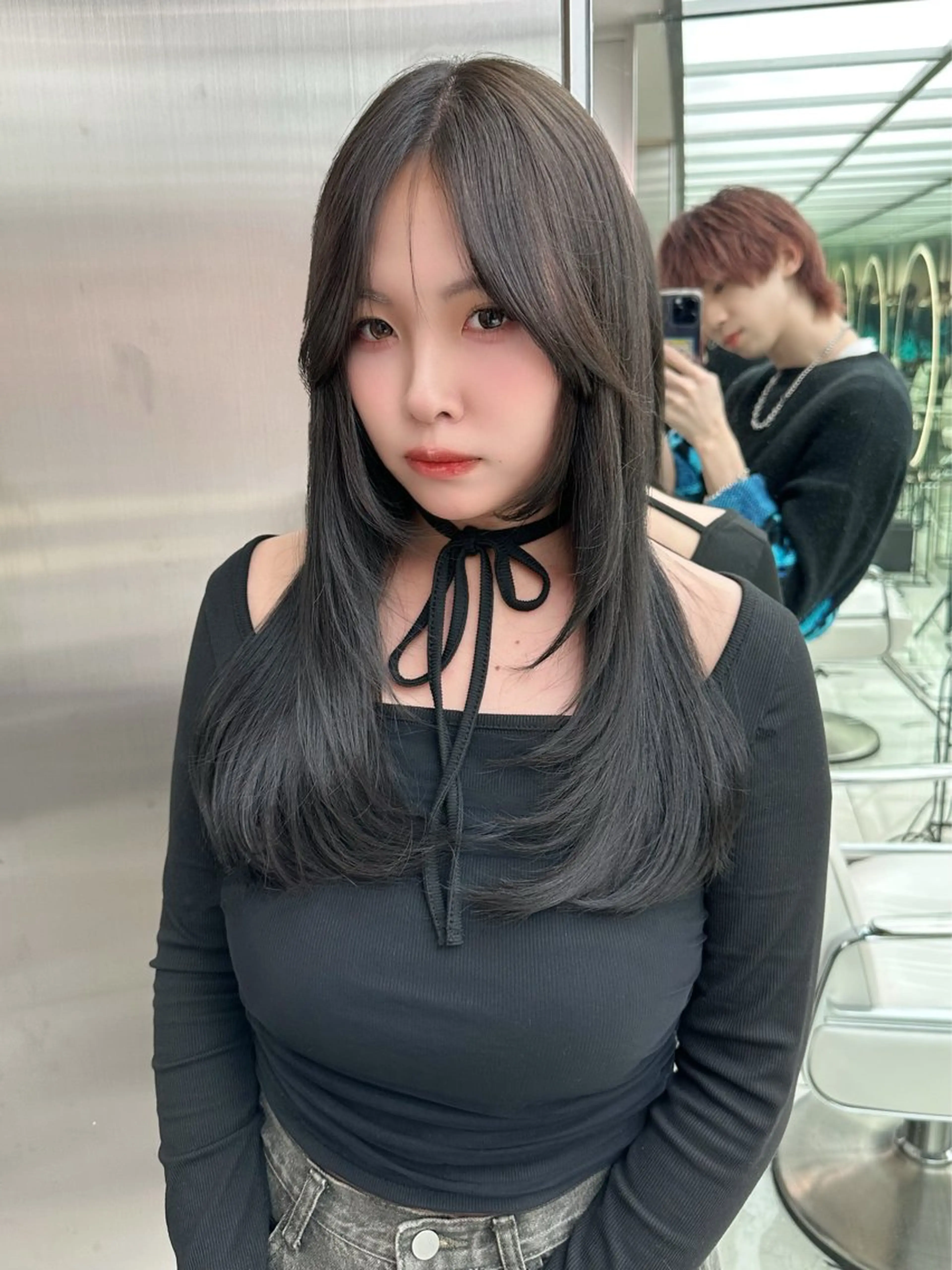 セミロング カラー カット ヘアカラー トリートメント SALOWIN三軒茶屋店所属・🇰🇷韓国レイヤー の神様🇰🇷のヘアスタイル