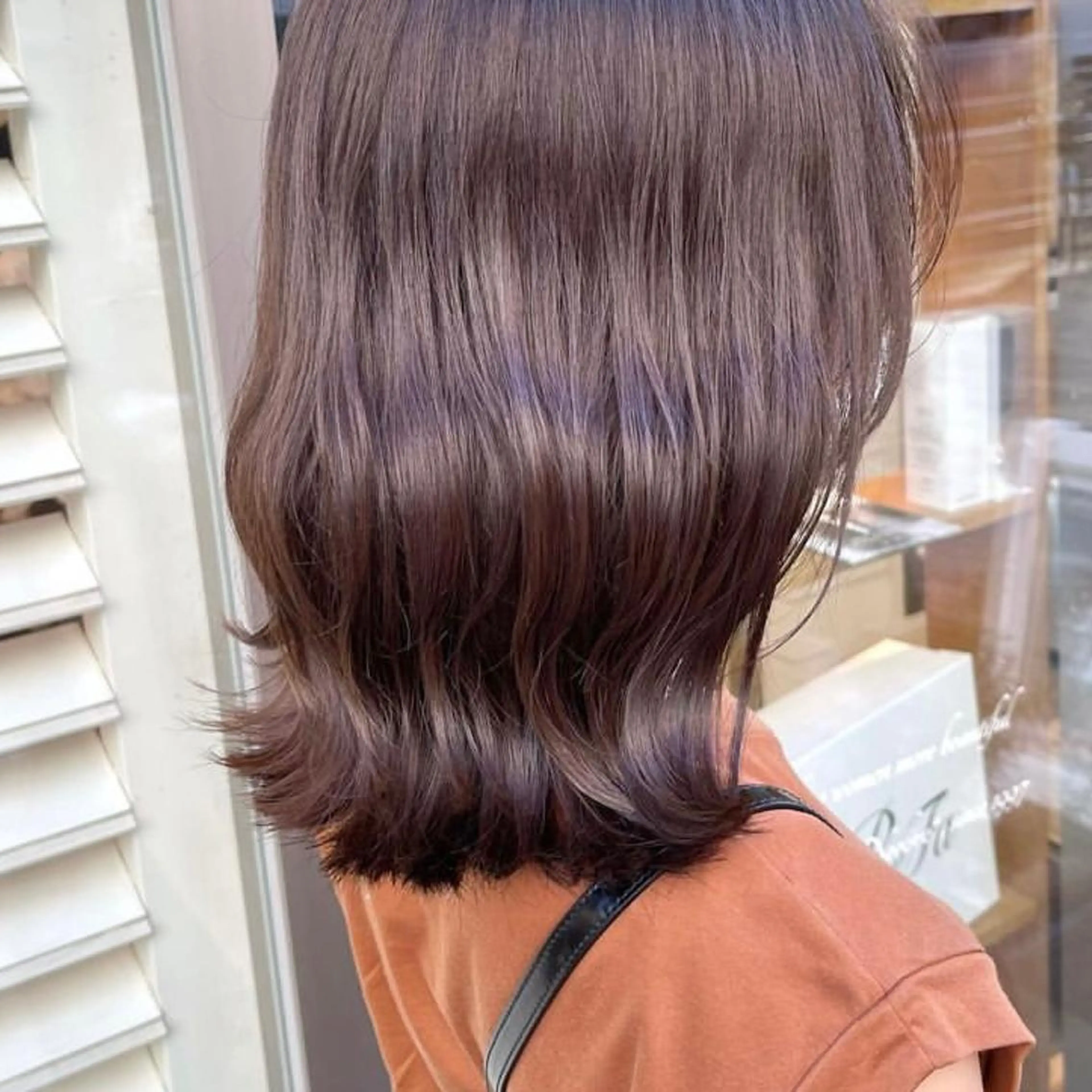セミロング カラー ブラウンカラー くすみブラウン 🕊️透明感カラー/ 渋谷🕊️Aonaのヘアスタイル