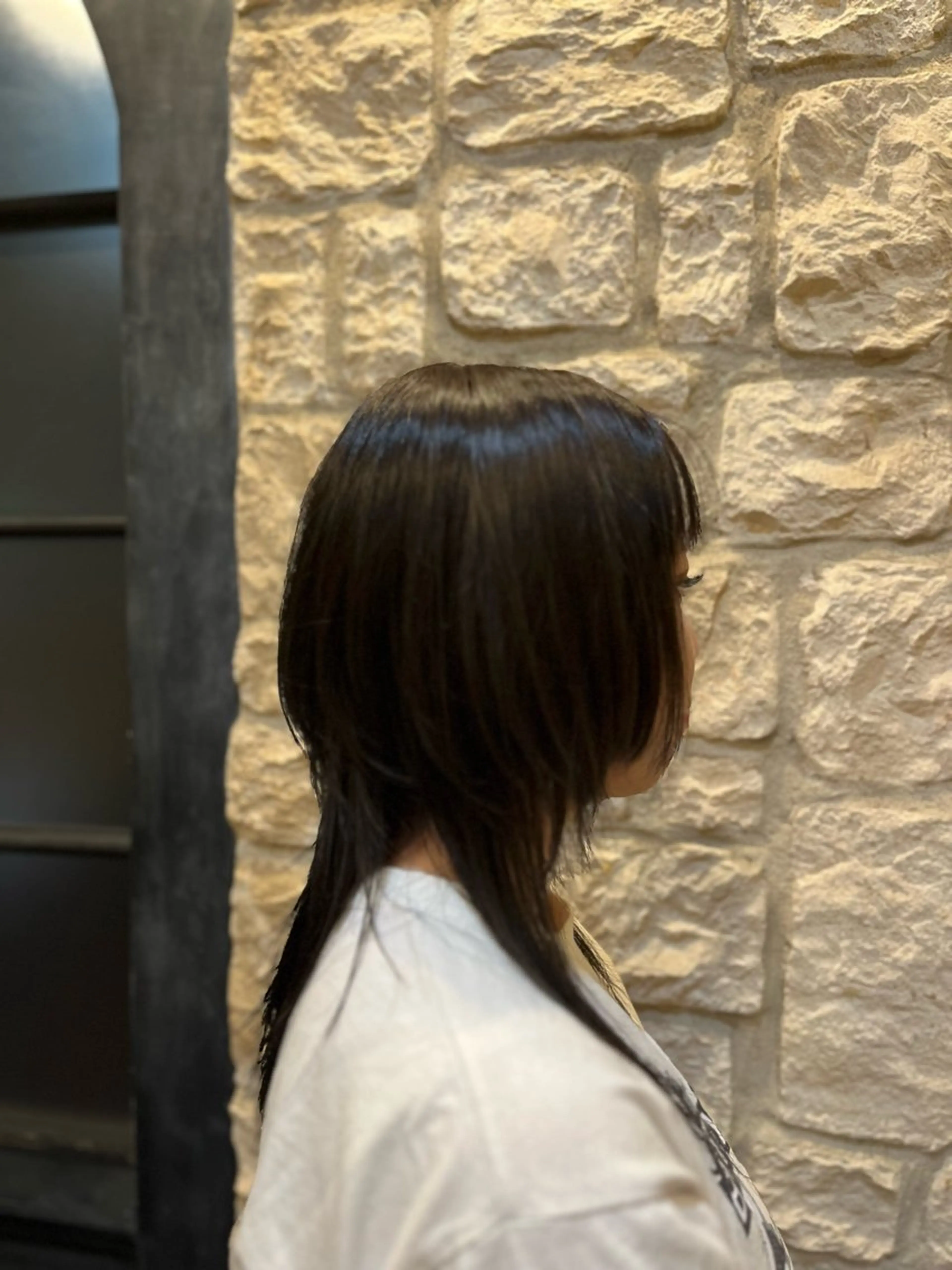 セミロング ウルフカット カット ヘアカラー ヘアセット 大城 統也のヘアスタイル