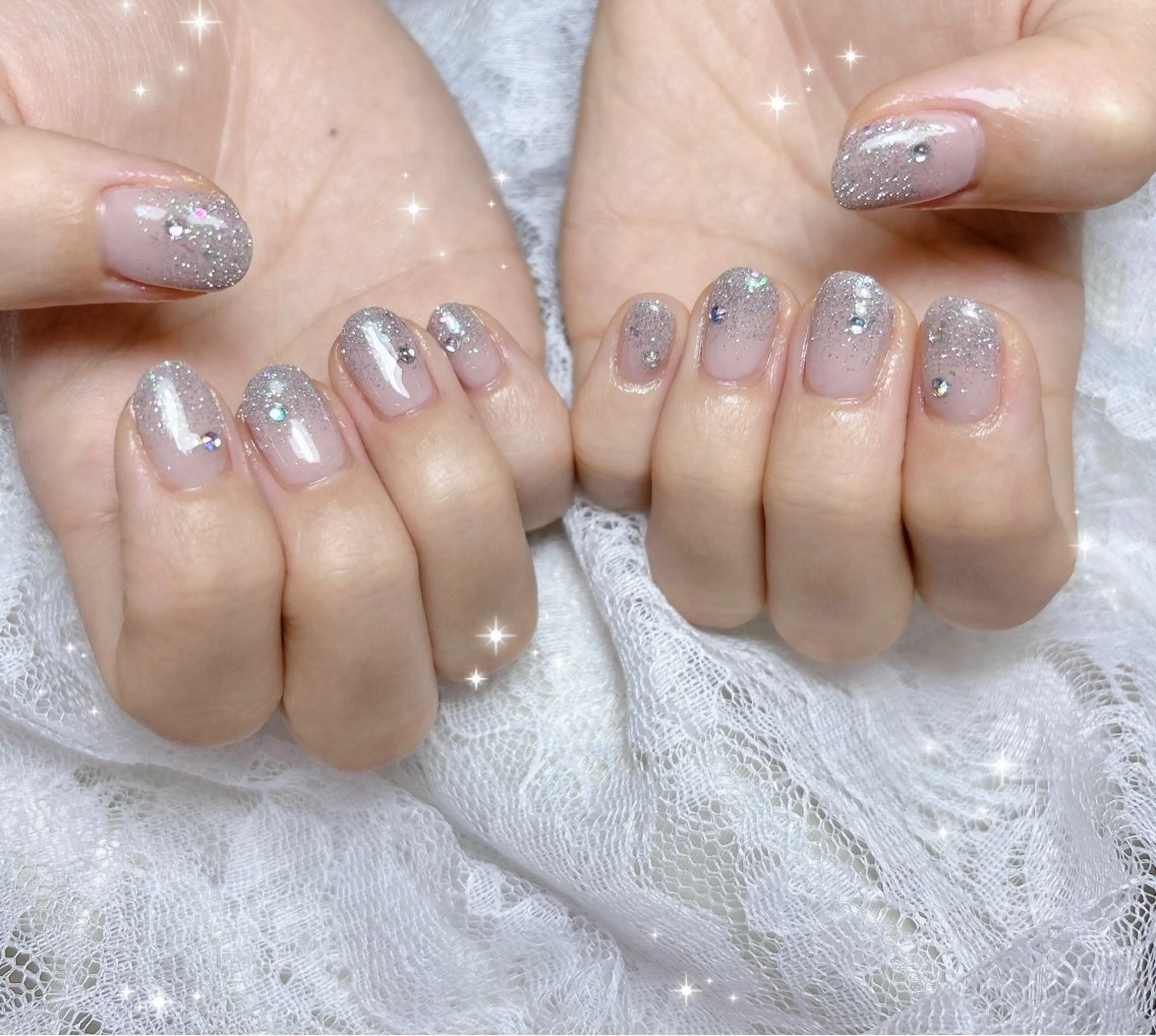 ネイル フラッシュネイル グラデーション ハンドネイル FLARE NAIL フレアネイルのネイルデザイン