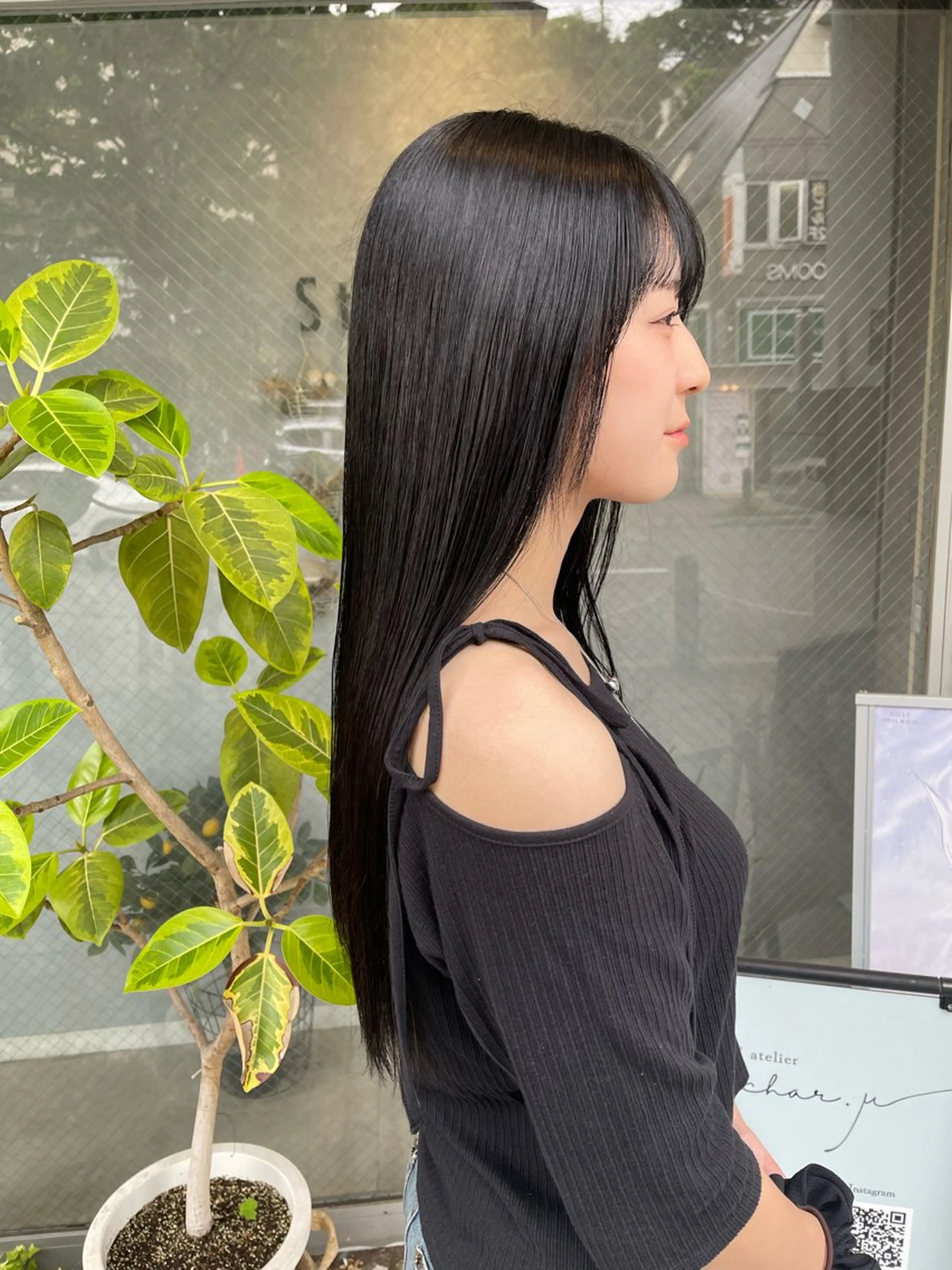 ロング カット 縮毛矯正 StellA所属・アートディレクター ワダヒサノリのヘアスタイル