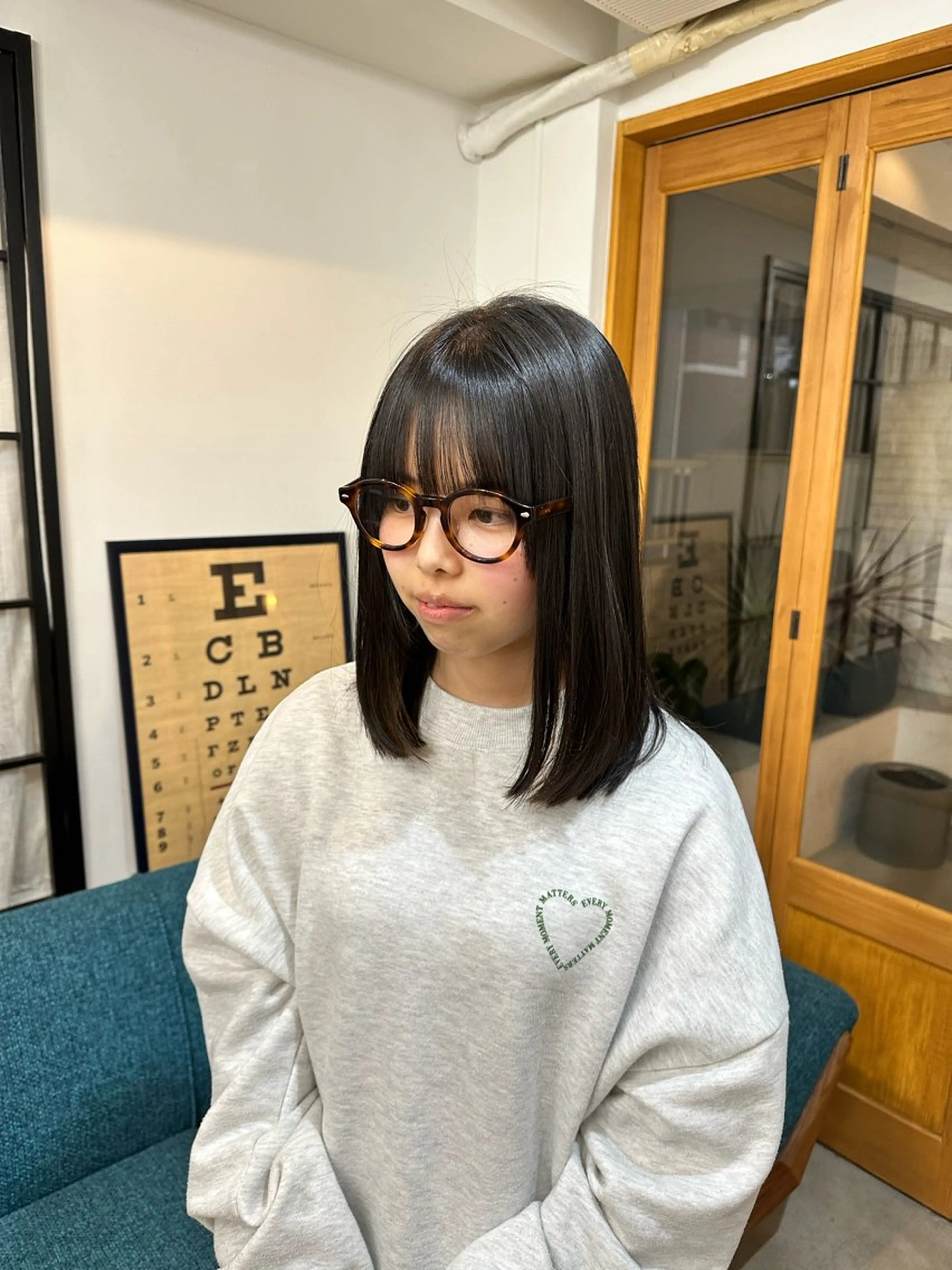 セミロング 【縮毛矯正＆髪質改善 特化】/川上 結愛のヘアスタイル