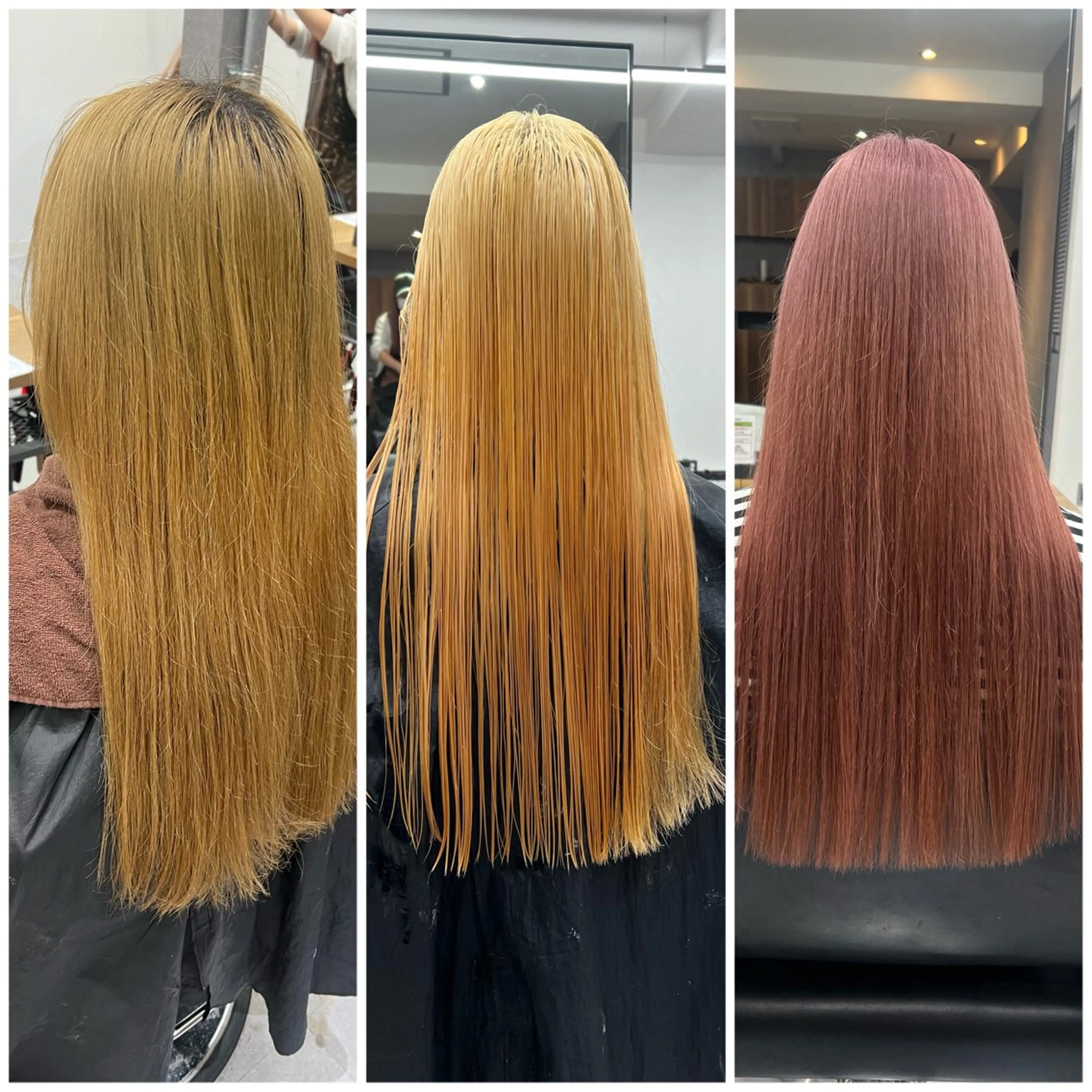 ロング カラー ベージュカラー ブリーチ 透明感カラー デザインカラー ダブルカラー カットモデル募集 八王子/kyocoのヘアスタイル